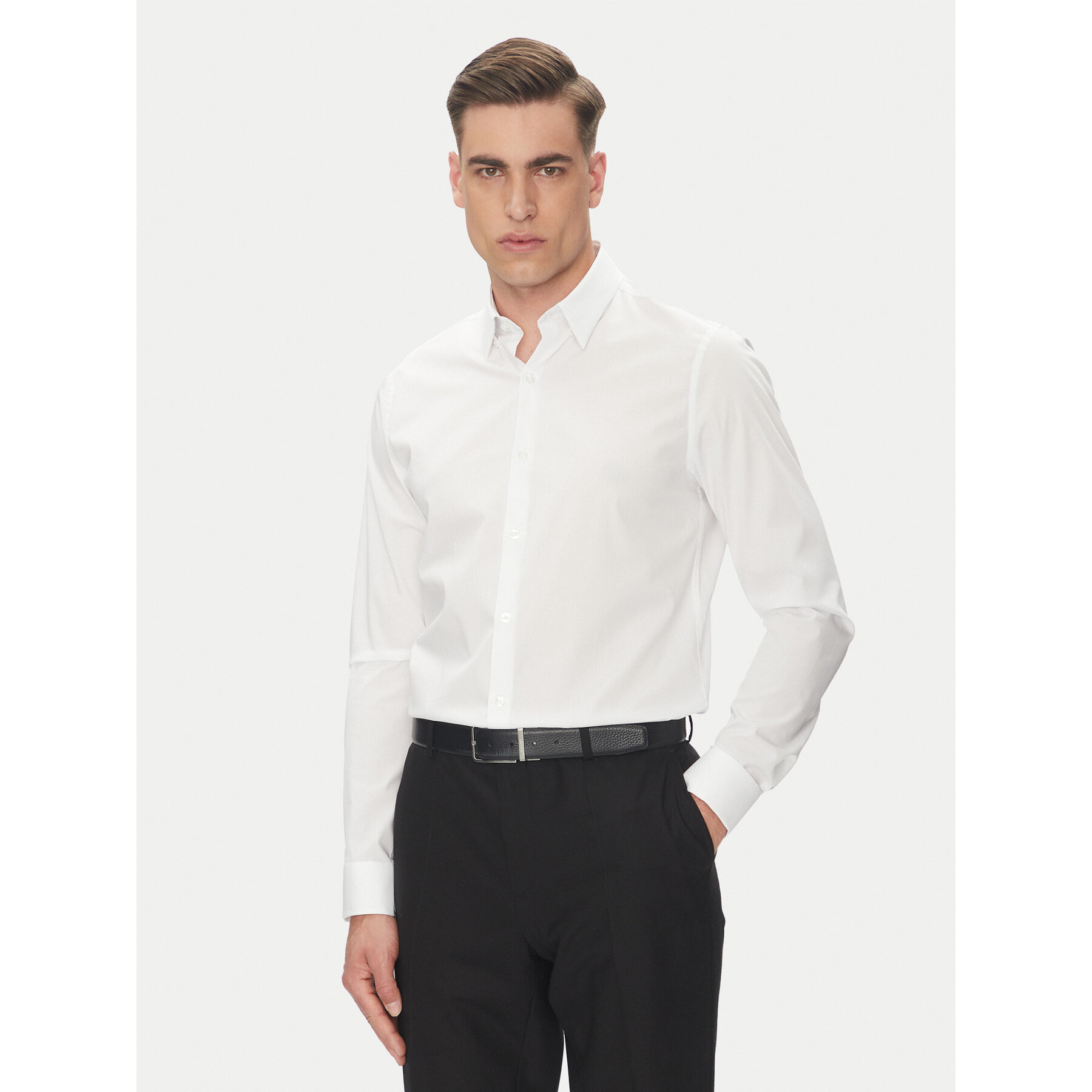 Calvin Klein Hemd Essential LV019EU030 Weiß Slim Fit