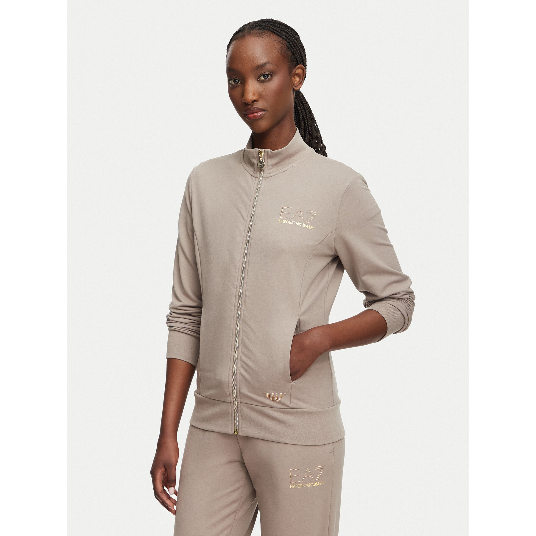 EA7 Emporio Armani Sweatshirt 8NTM43 TJ9RZ U6100 Beige Regular Fit