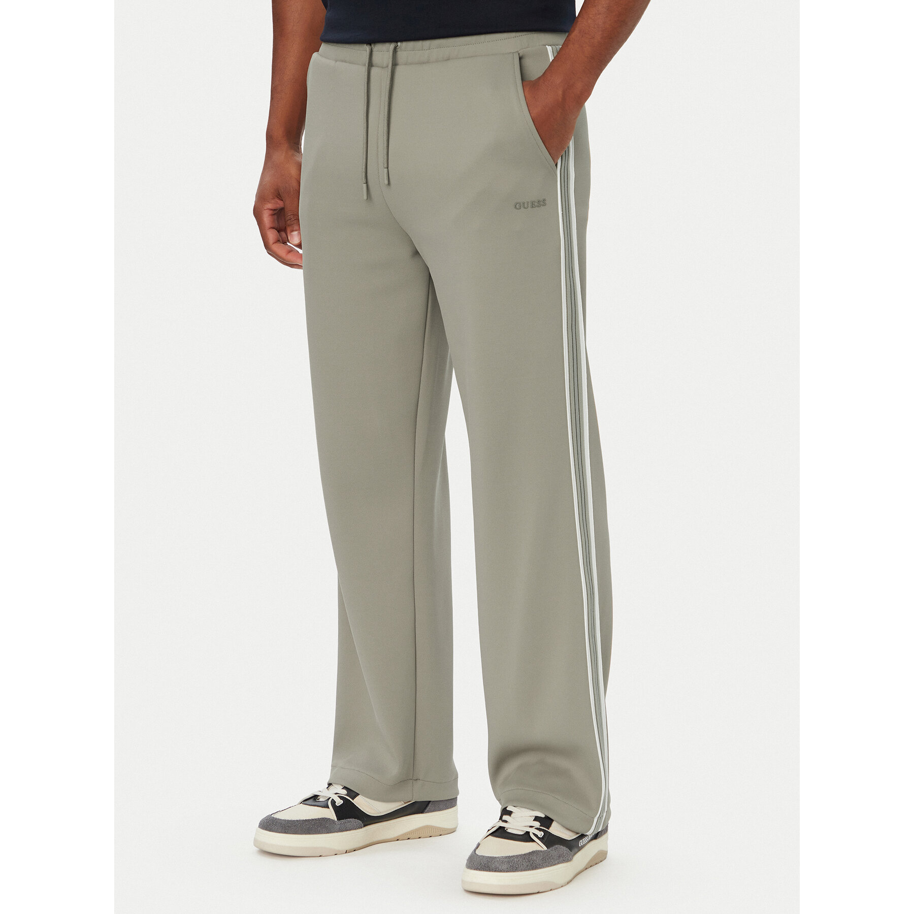 Guess Stoffhose Z6YB19 K5011 Grün Regular Fit