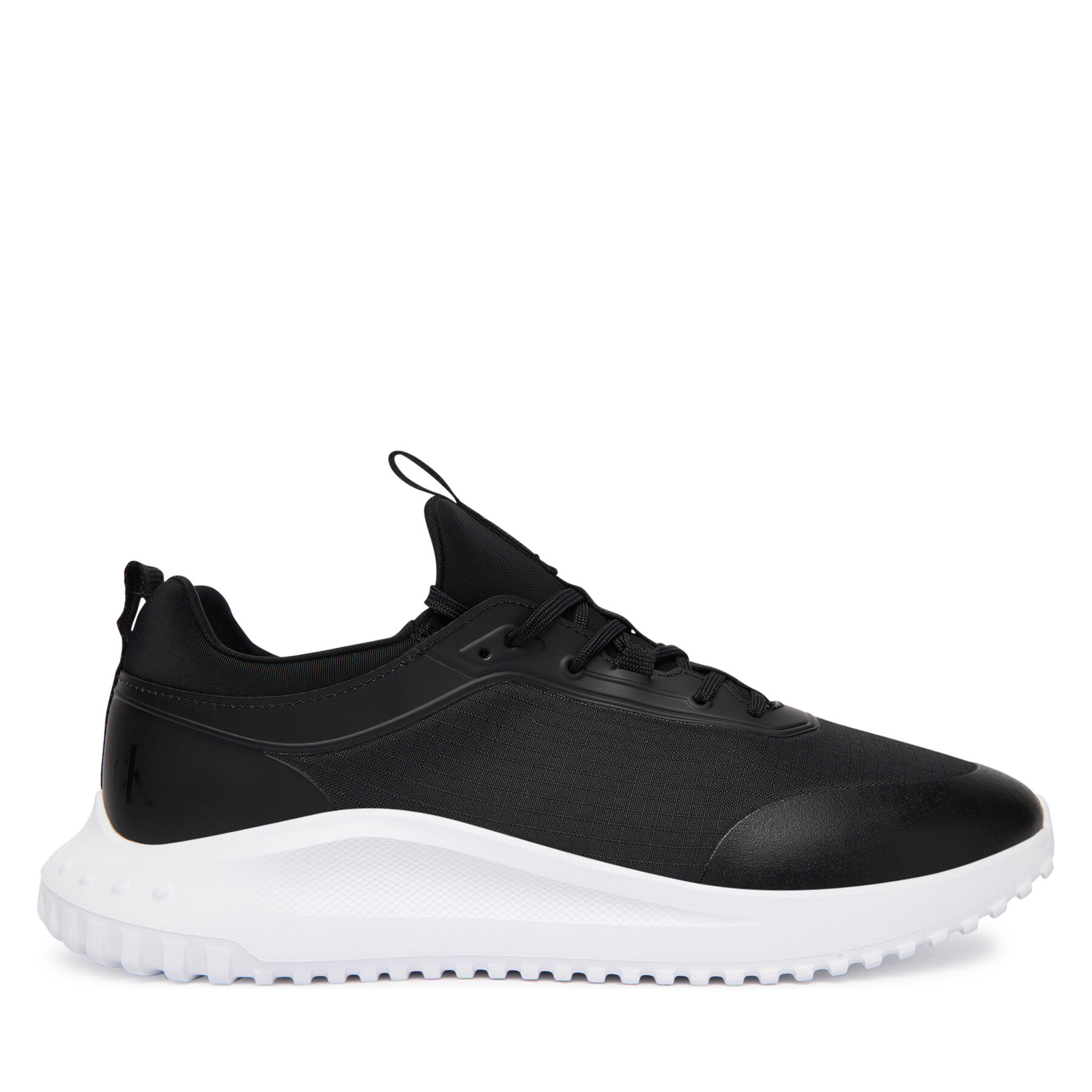 Sneakers Calvin Klein Eva Runner Laceup Sock Mat Mix YM0YM01443 Negru