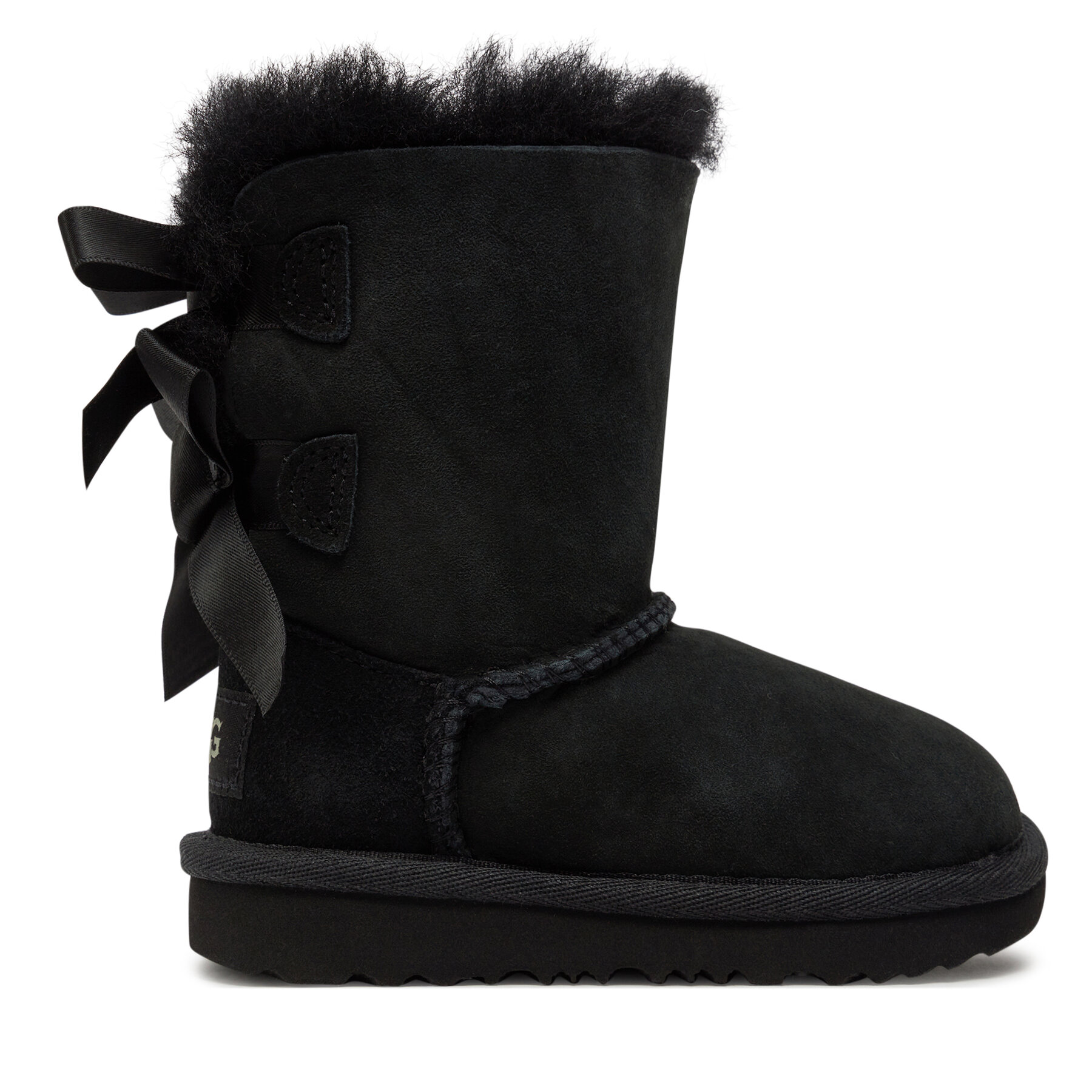 Kinder Schneeschuhe Ugg, Schuhgröße 22, Schwarz, T Bailey Bow II 1017394T