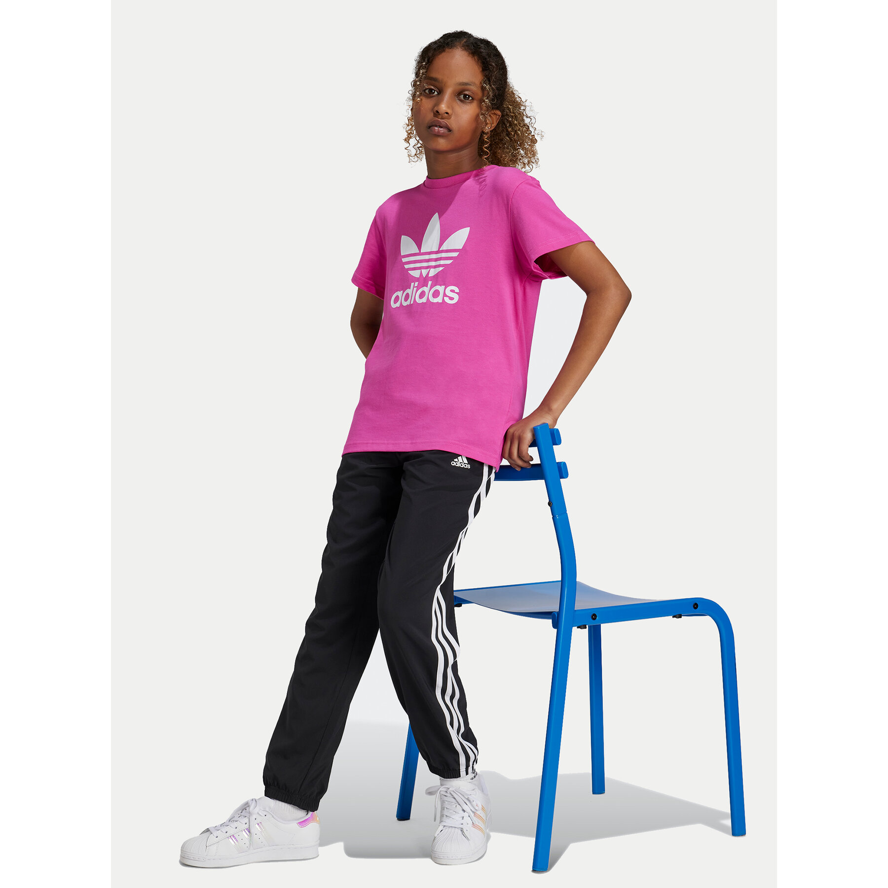 adidas T-Shirt adicolor Trefoil IY7419 Ροζ Regular Fit