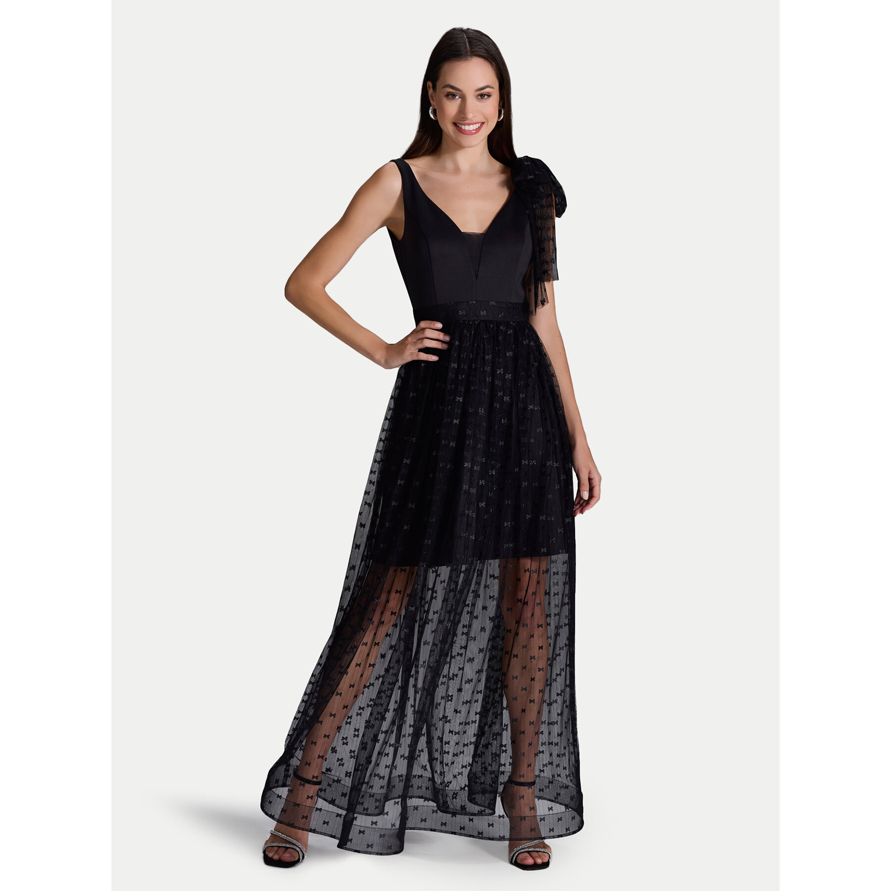 Swing Abendkleid 5AI04600 Schwarz Regular Fit