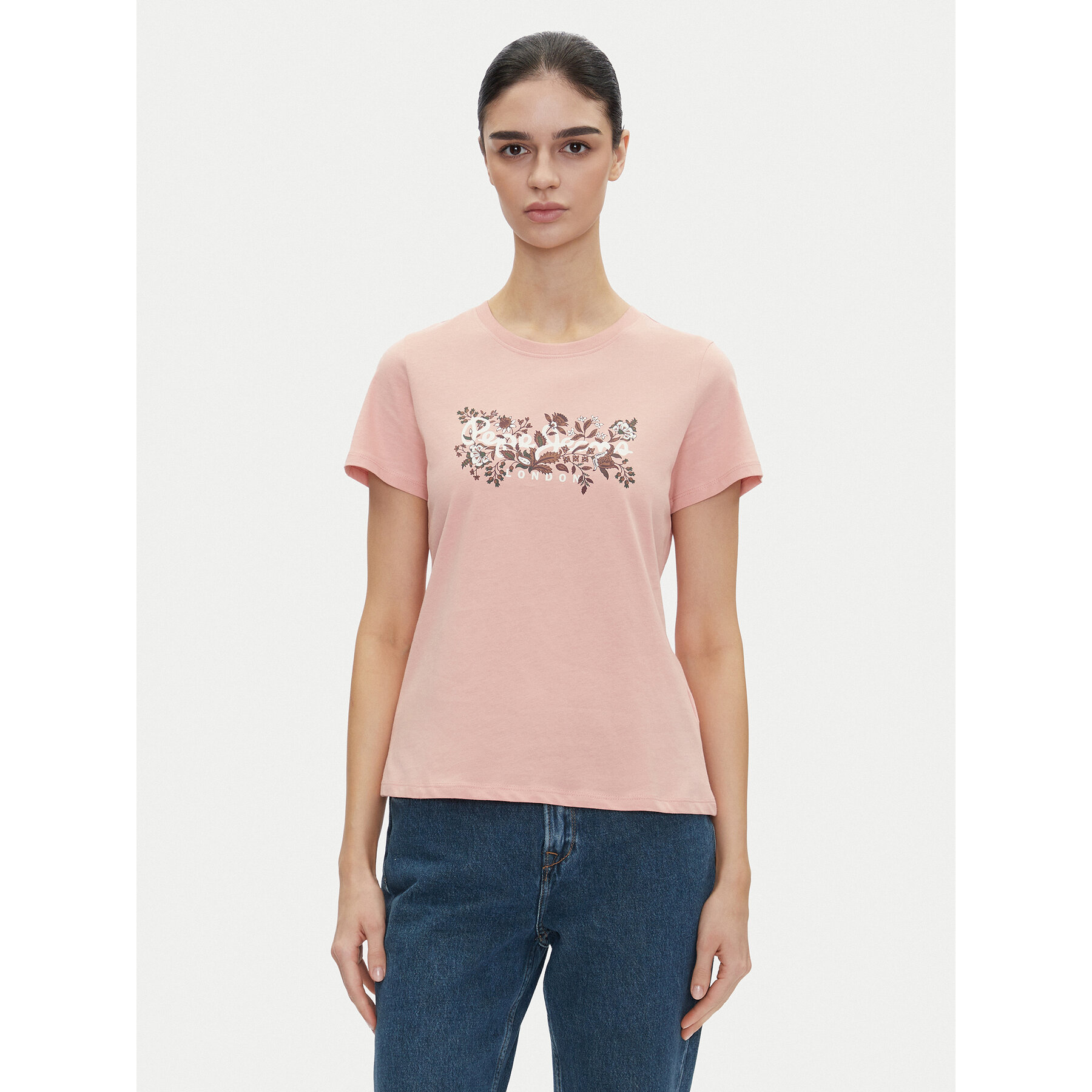 Pepe Jeans T-shirt Rosalind PL506034 Rosa Regular Fit