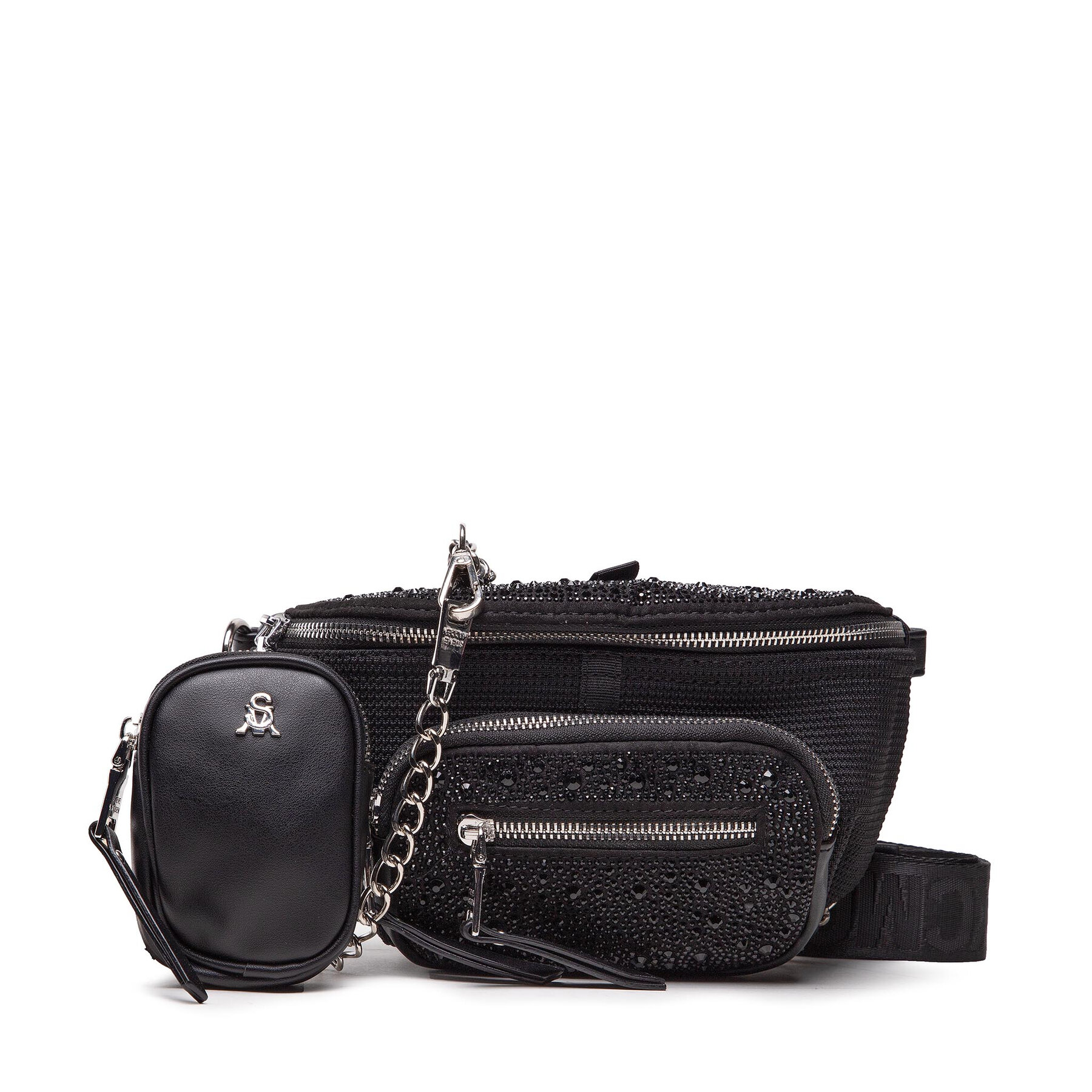 Torbica za okrog pasu﻿ Steve Madden Bmaxima SM13000640-02002-BLK Črna