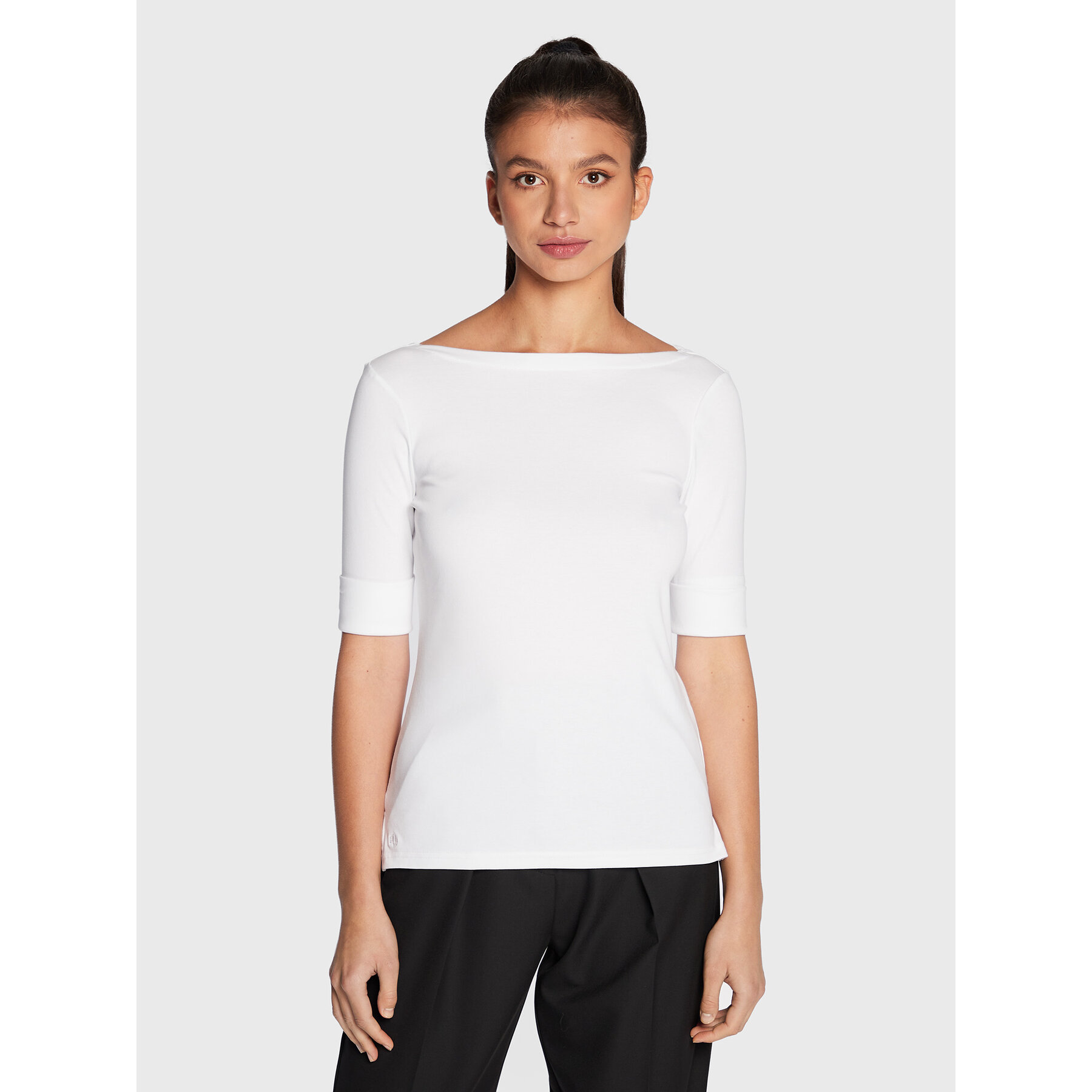 Lauren Ralph Lauren Bluse 200654963 Weiß Regular Fit