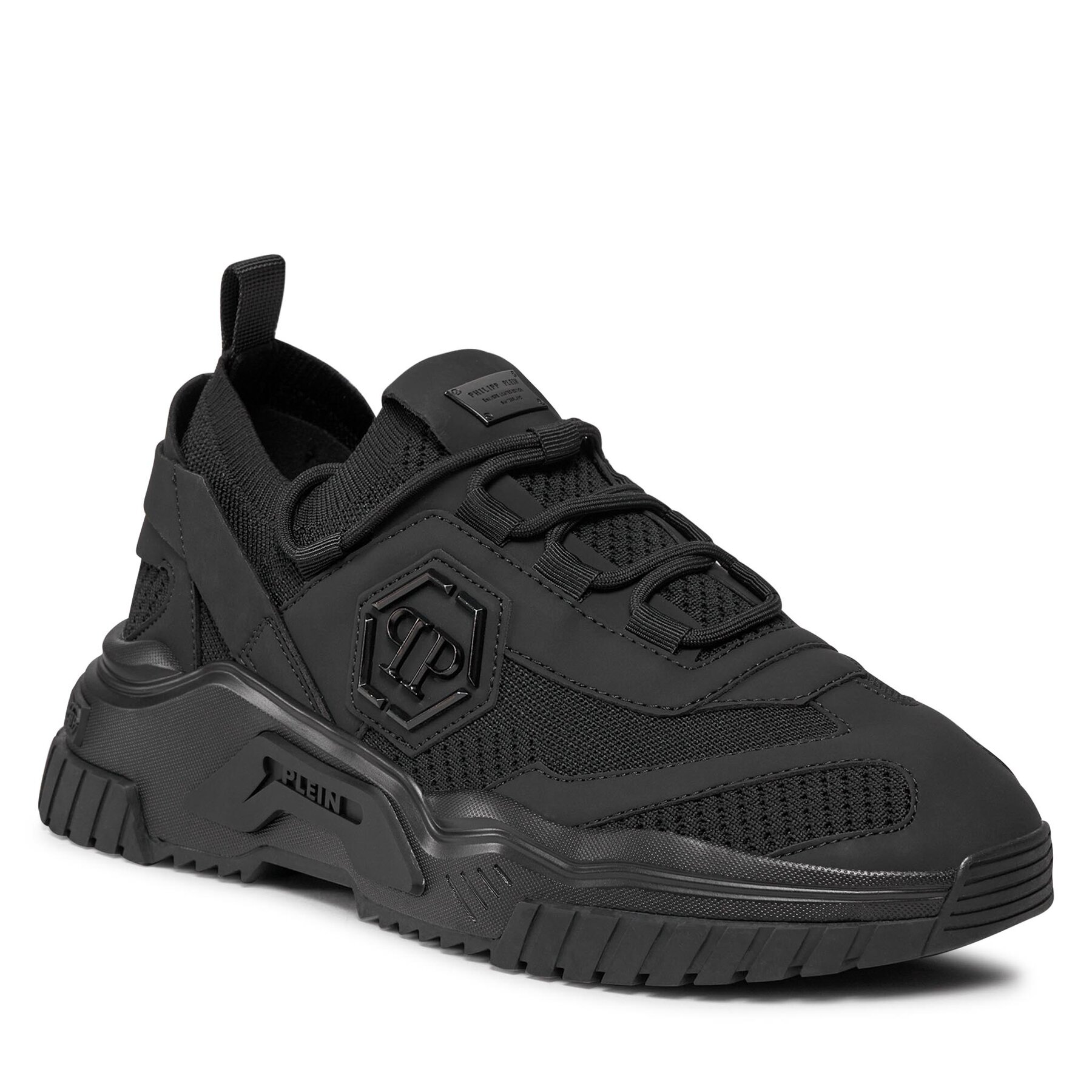 Zapatillas PHILIPP PLEIN Runner Hexagon FACS USC0399 PTE003N Negro