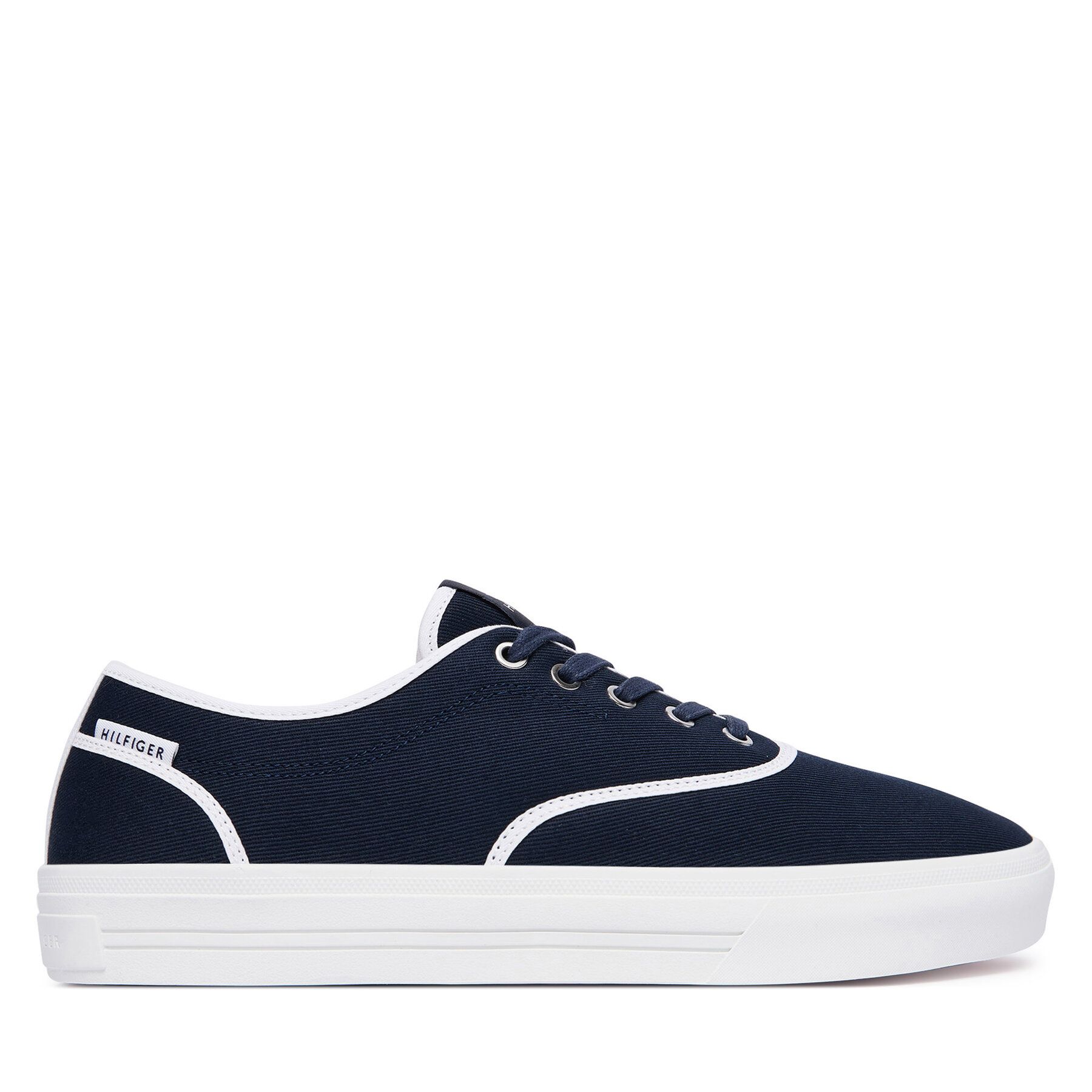 Teniși Tommy Hilfiger Th Vulc Cup Long Lace Canvas FM0FM05874 Bleumarin