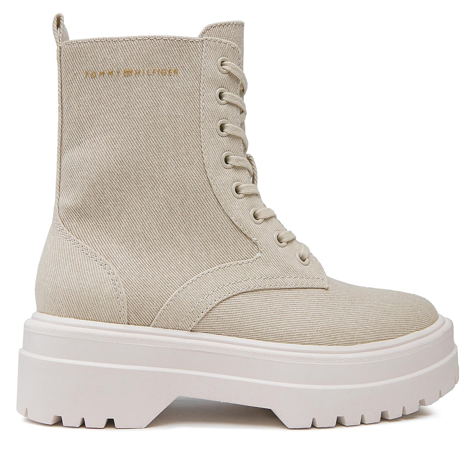 Outdoorová obuv Tommy Hilfiger Feminine Essential Canvas FW0FW07357 Béžová