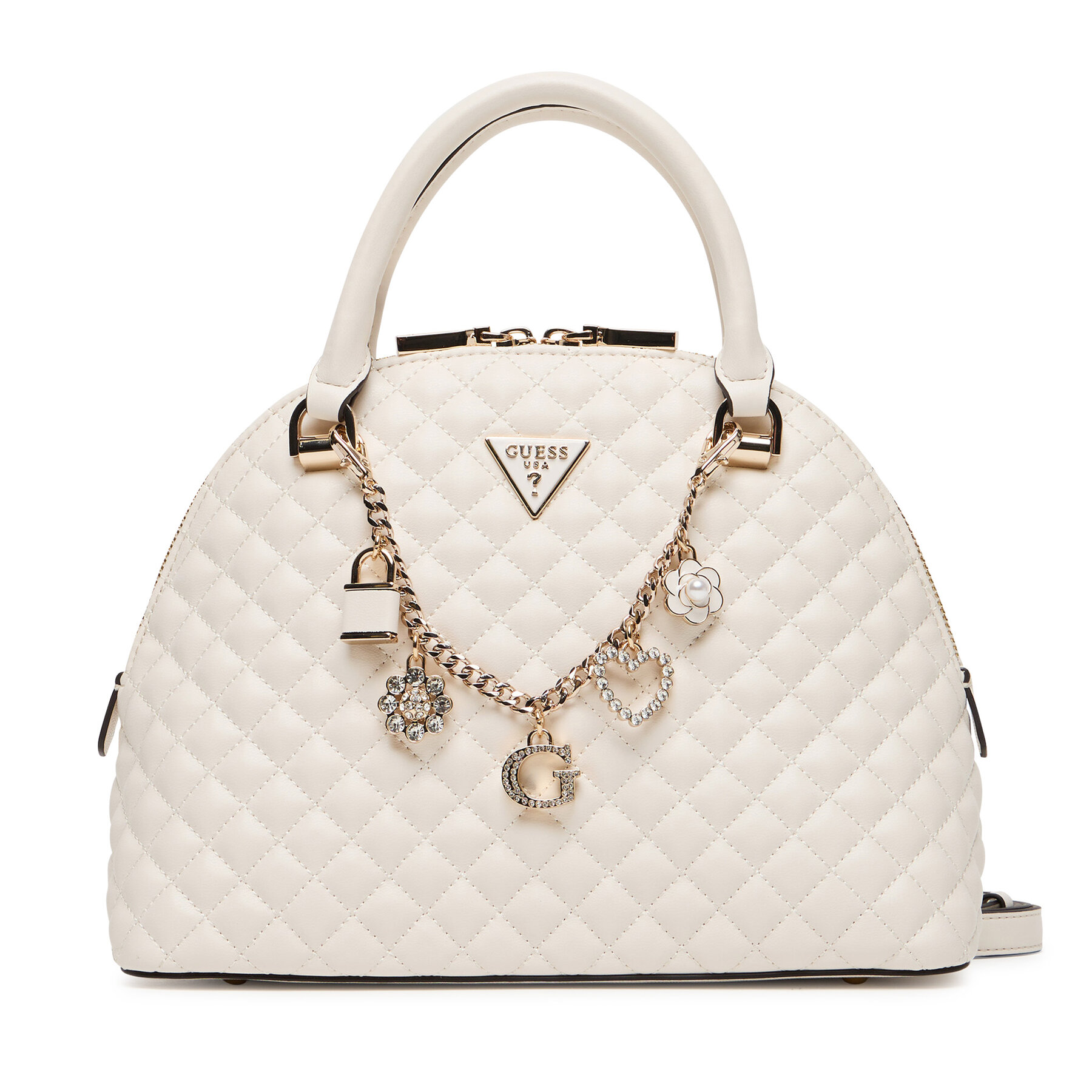 Handtasche Guess Everlee HWEG86 79050 Écru