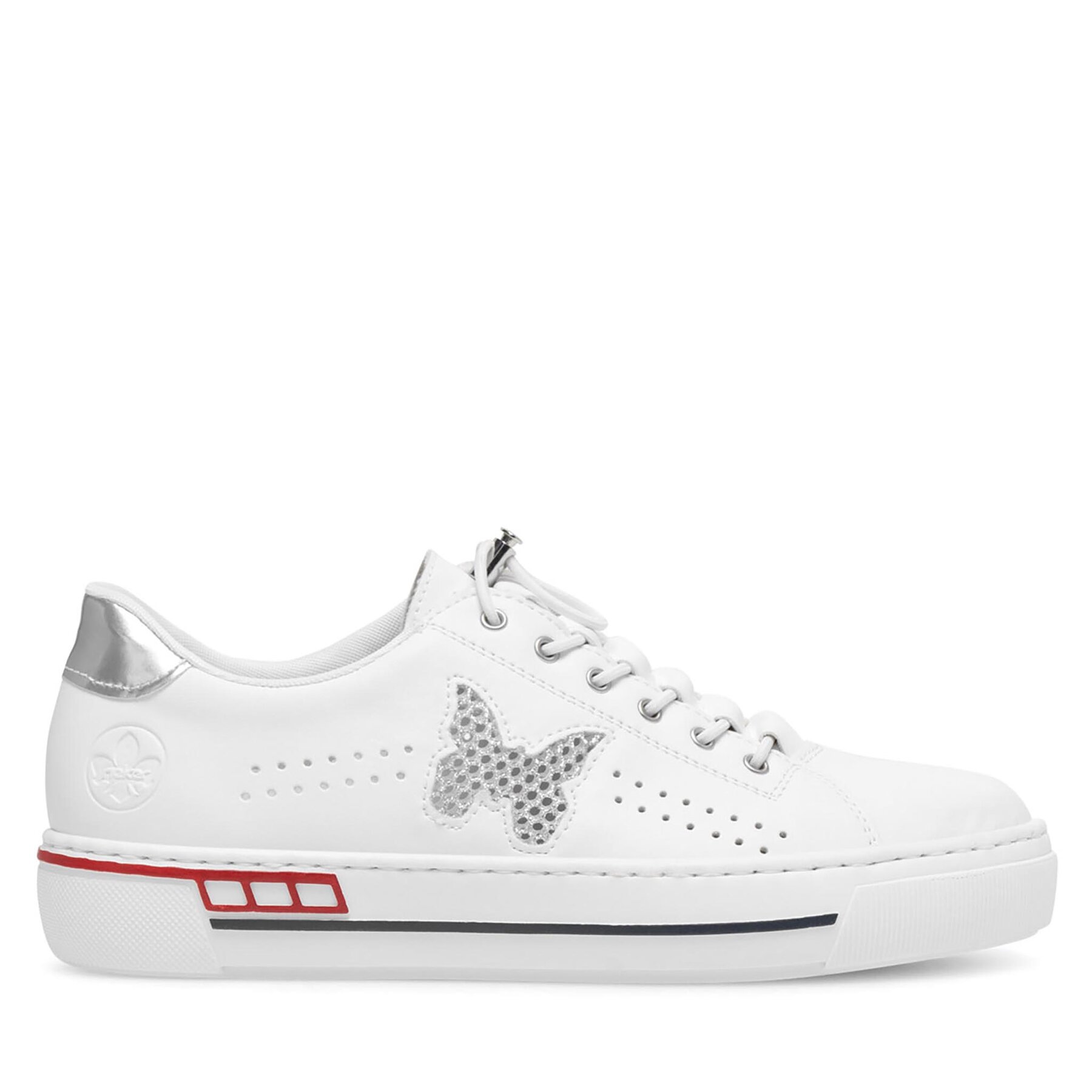 Sneakersy Rieker L8857-80 Biela