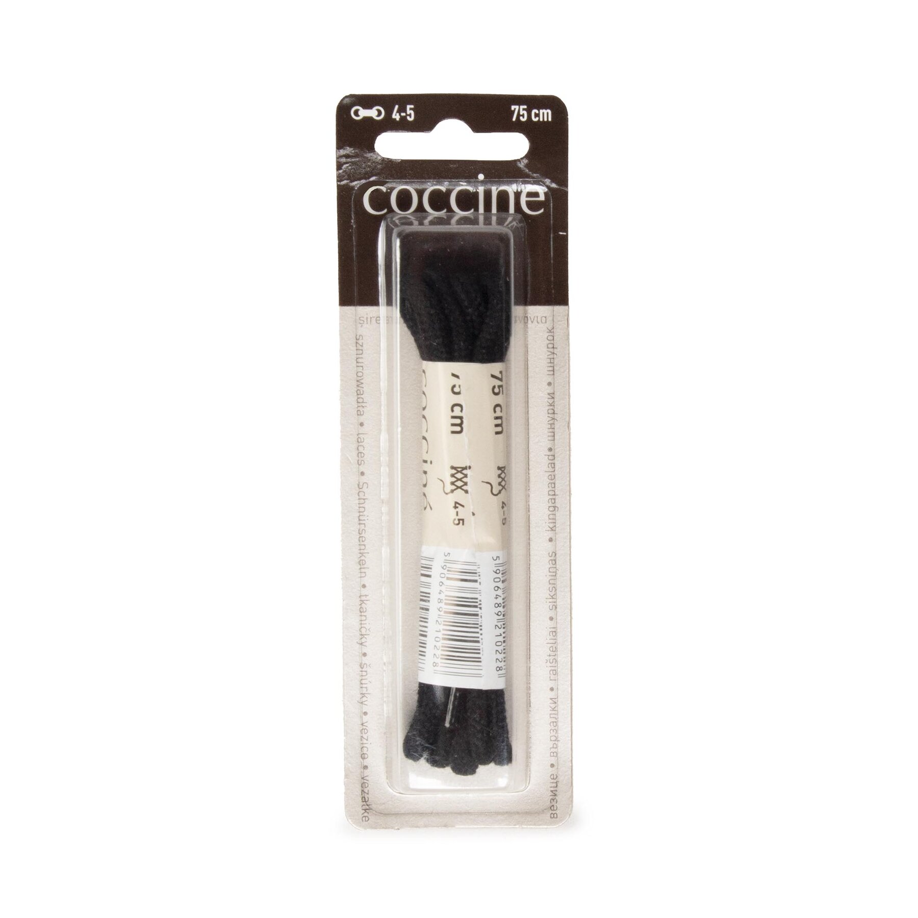 

Шнурівки для взуття Coccine SZNB/075/CZA/3B/AZ Black, Чорний