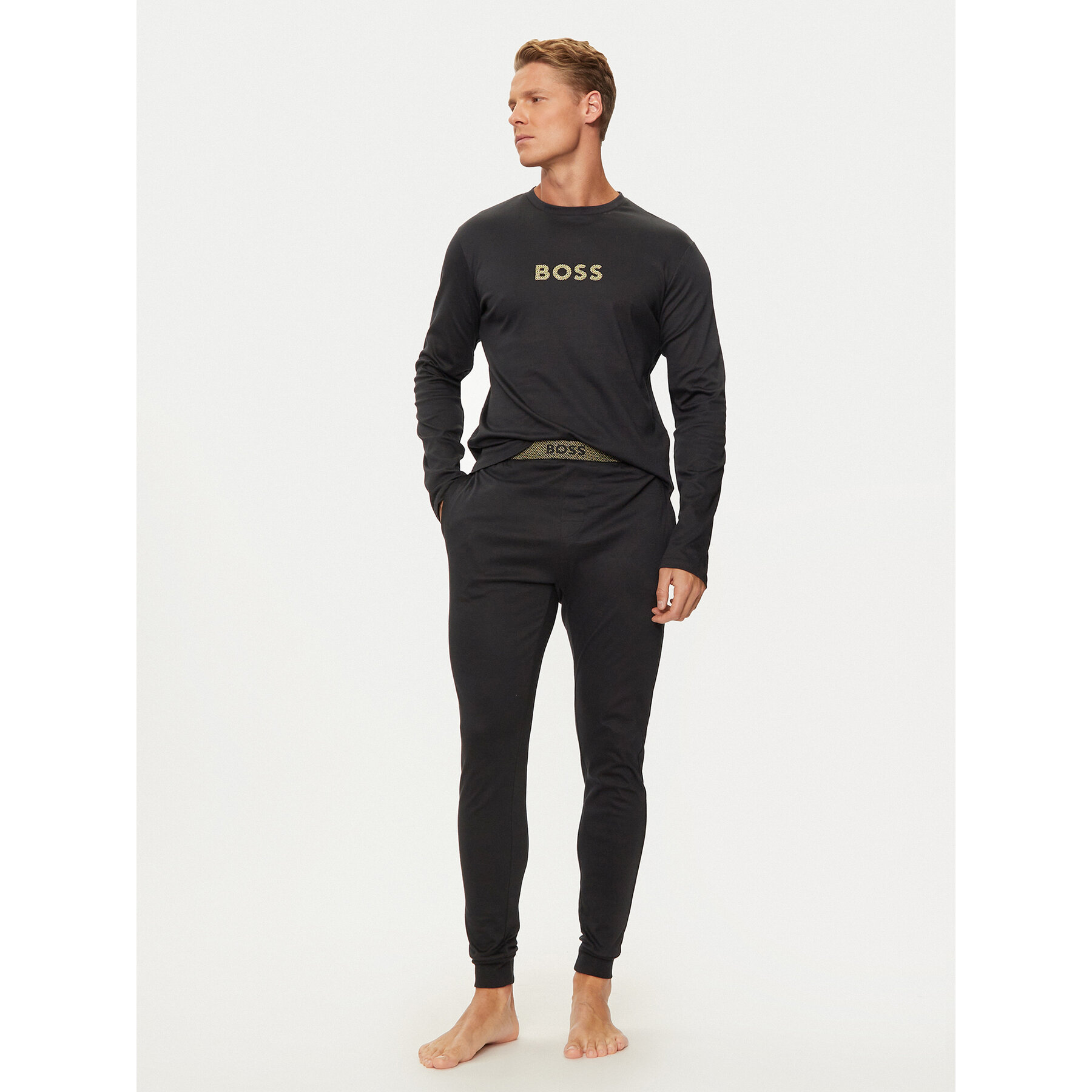 Boss Pigiama 50527499 Nero Regular Fit