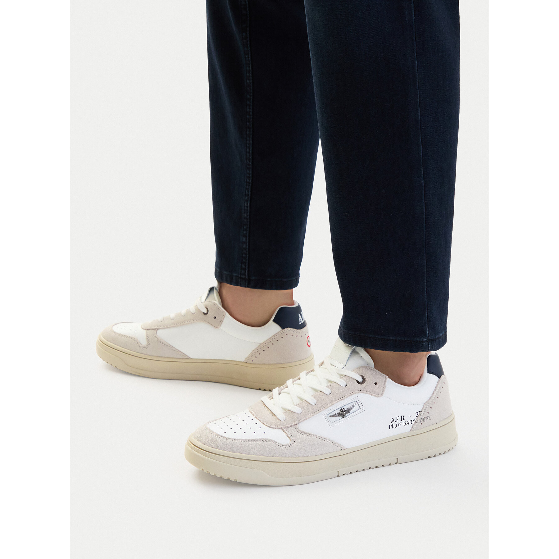 Sneakersy Aeronautica Militare 261SC0235UPL00244 Béžová