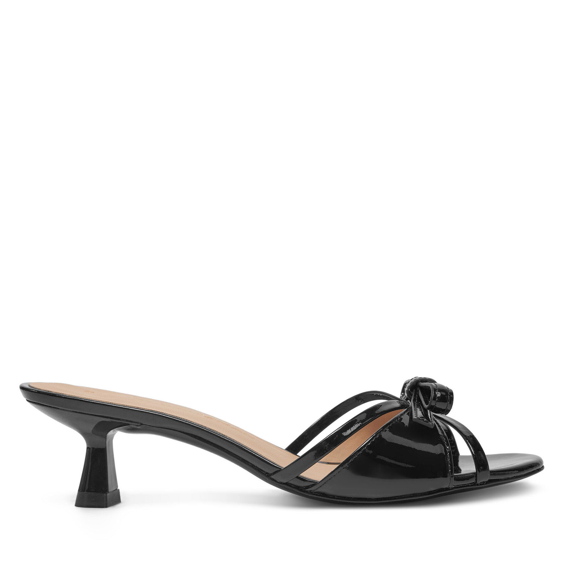  Papucs Stuart Weitzman Felicyty Solide SK118 Fekete akciós termékkép 1