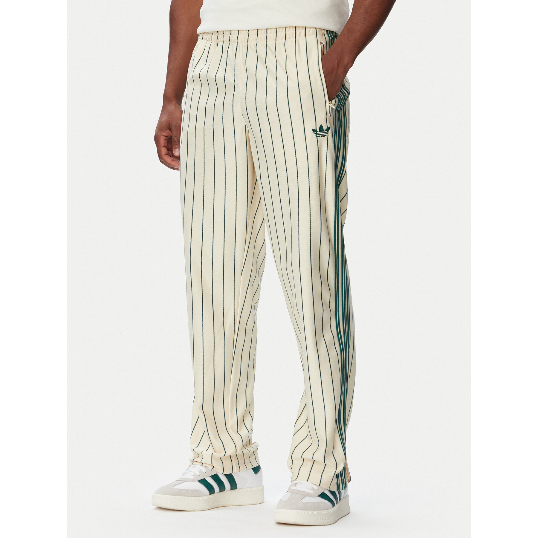 adidas Jogginghose Firebird Pinstripes KT4300 Creme Regular Fit