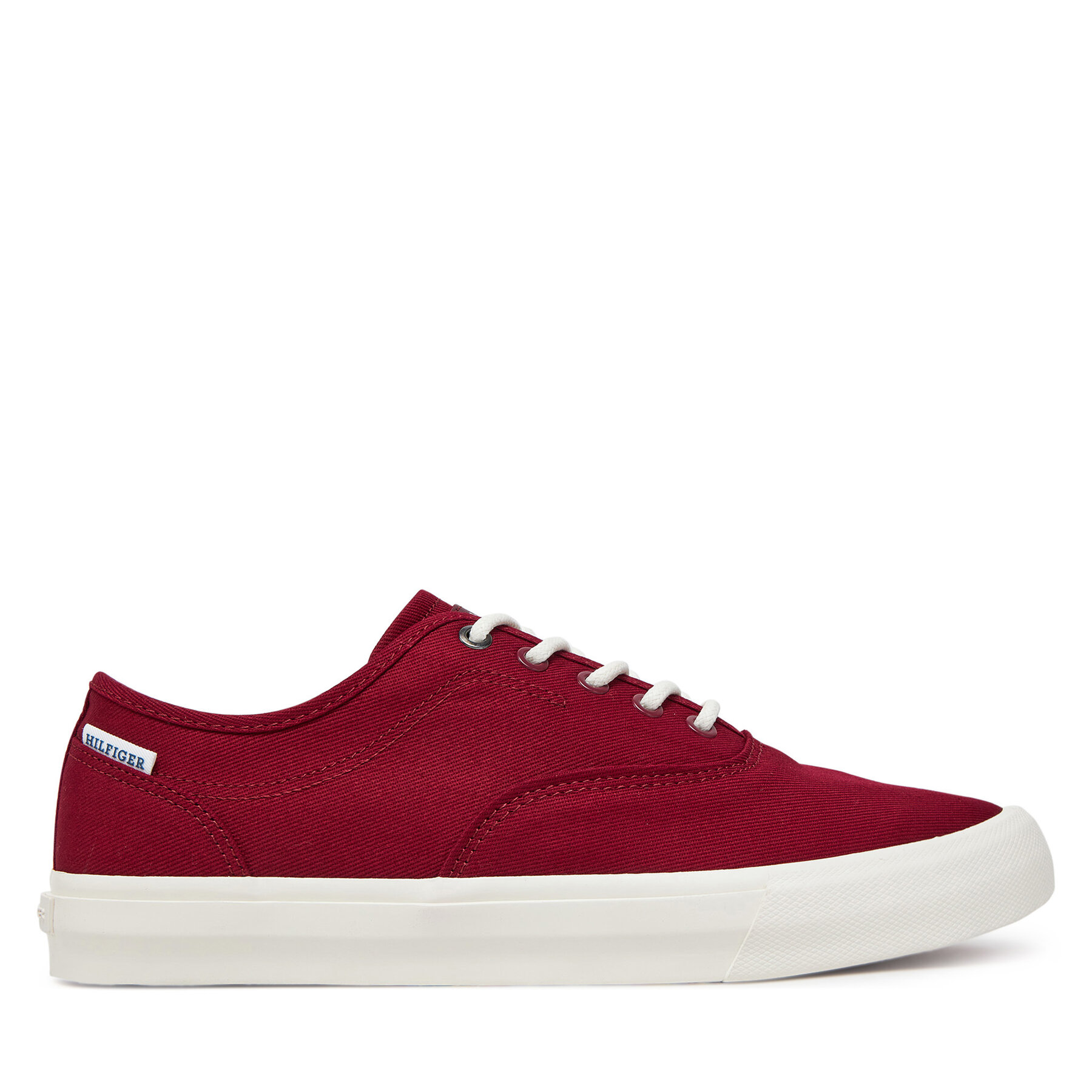 Teniși Tommy Hilfiger Hi Vulc Oxford Twill FM0FM05400 Roșu