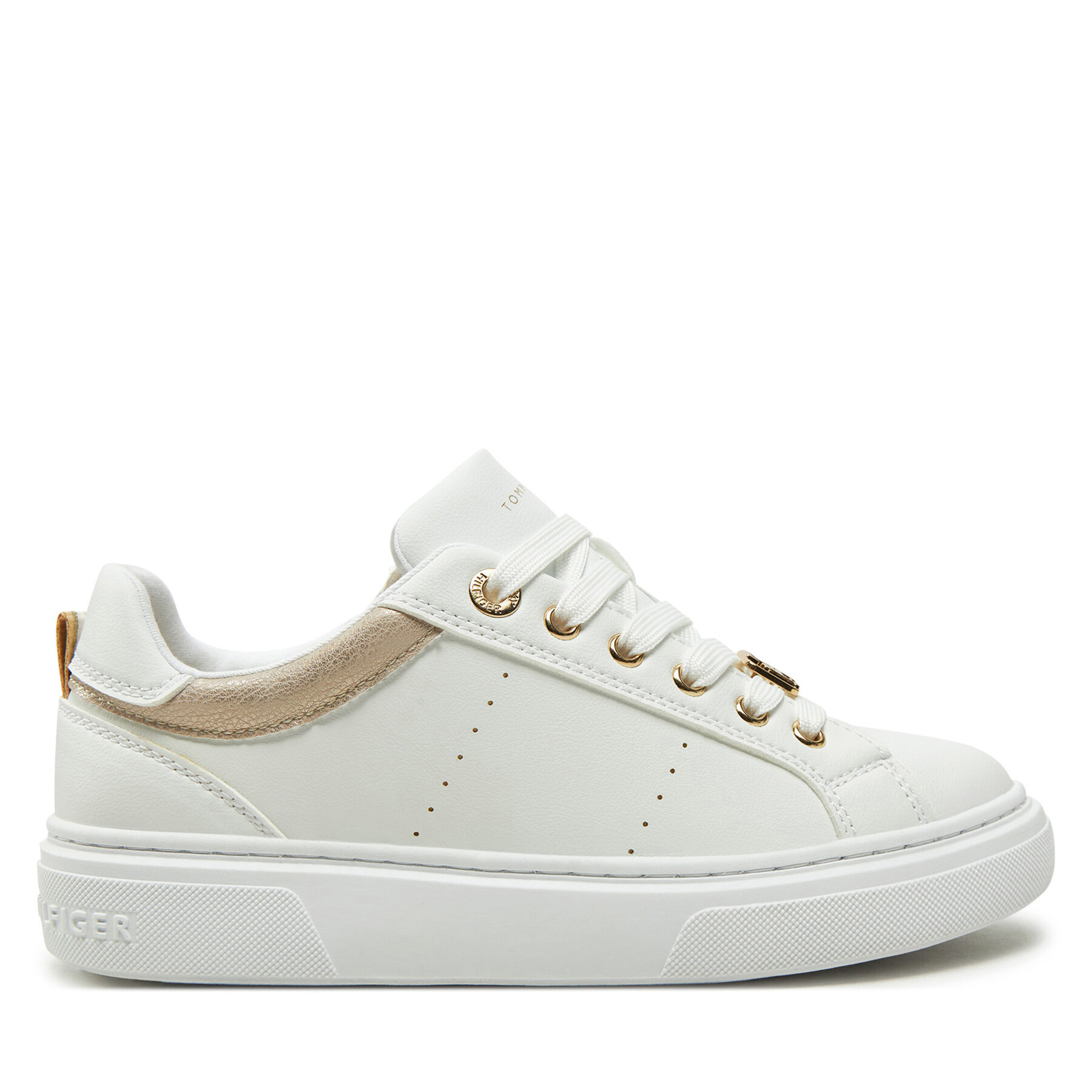 Сникърси Tommy Hilfiger Low Cut Lace-Up Sneaker T3A9-33743-1355 S Бял