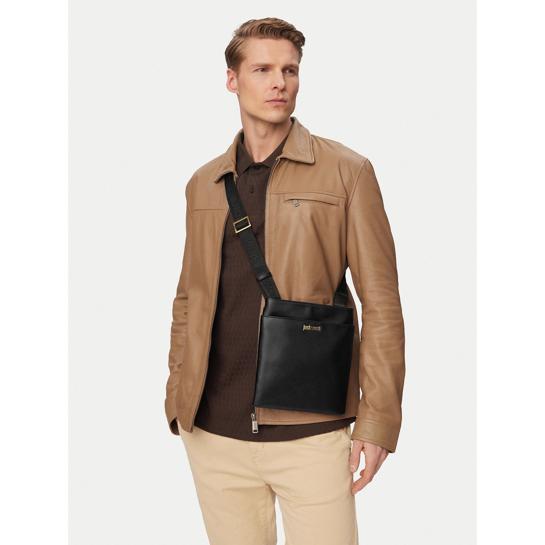 Geantă crossover Just Cavalli 80QA4B33 ZSB85 Negru