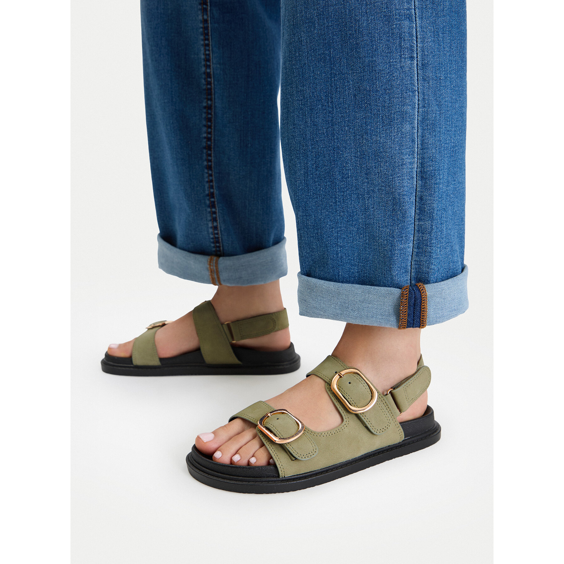Sandále JENNY CEO-LB-P1694-YLD Kaki