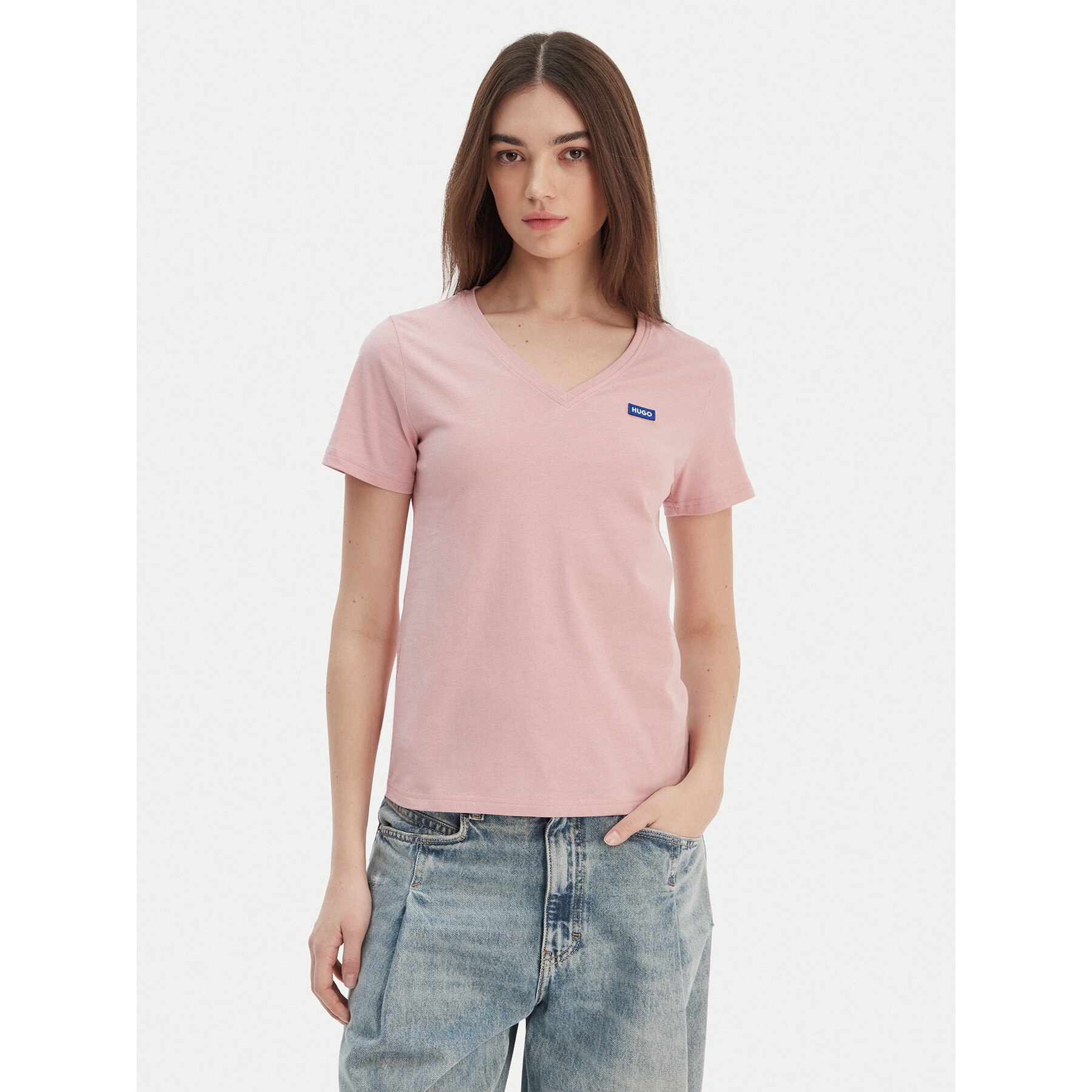 HUGO T-Shirt Classic 50513667 Rosa Slim Fit