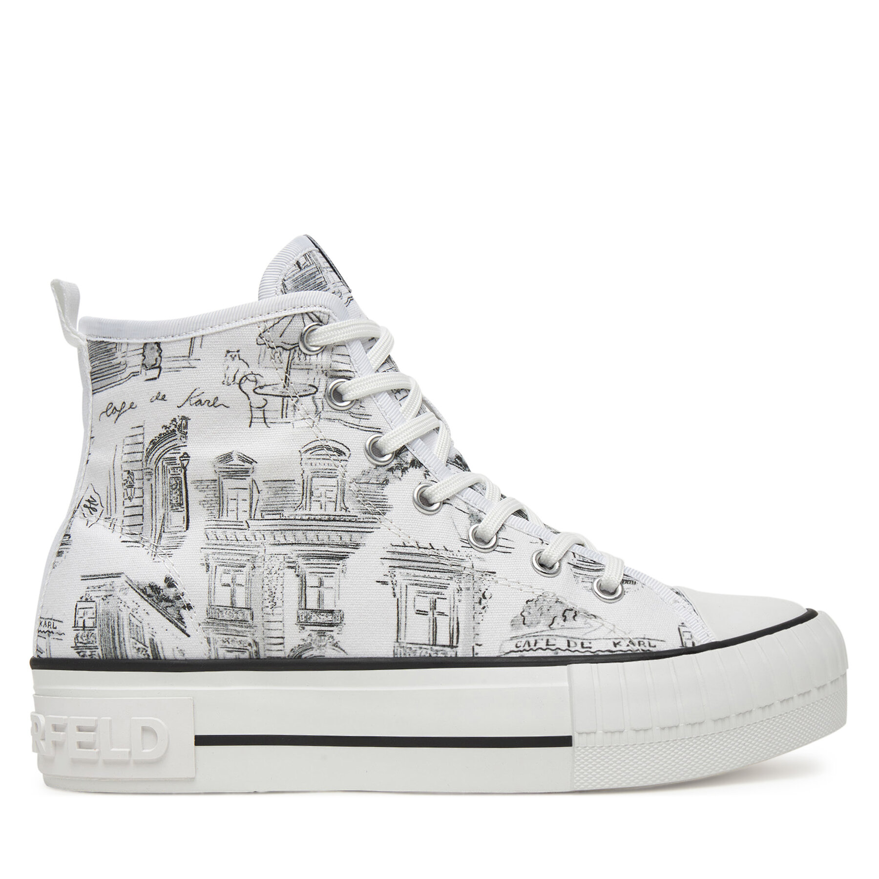 Кецове KARL LAGERFELD KL60455 Бял