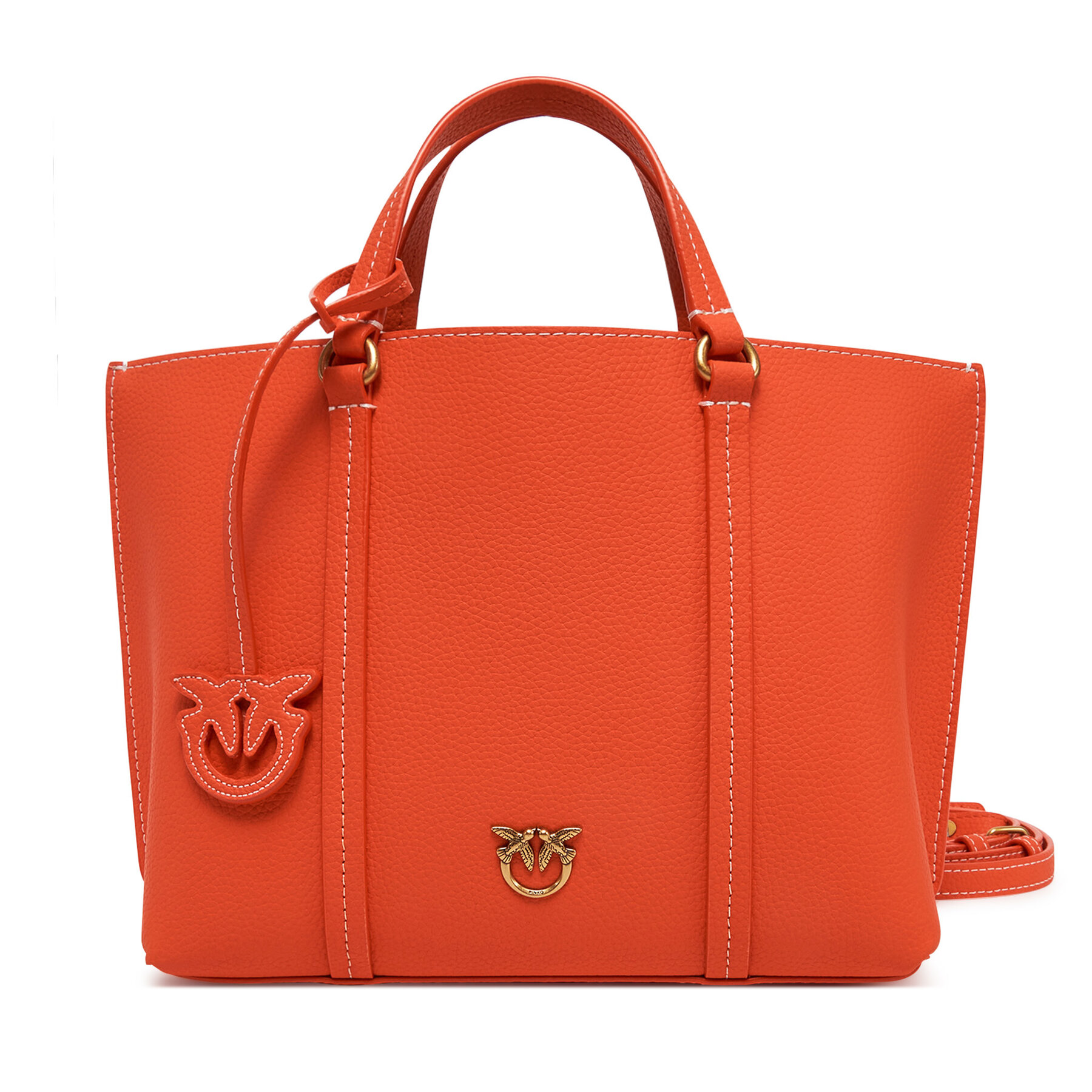 Geantă PINKO Carrie Shopper Classic AI 24-25 PLTT 102833 Roșu