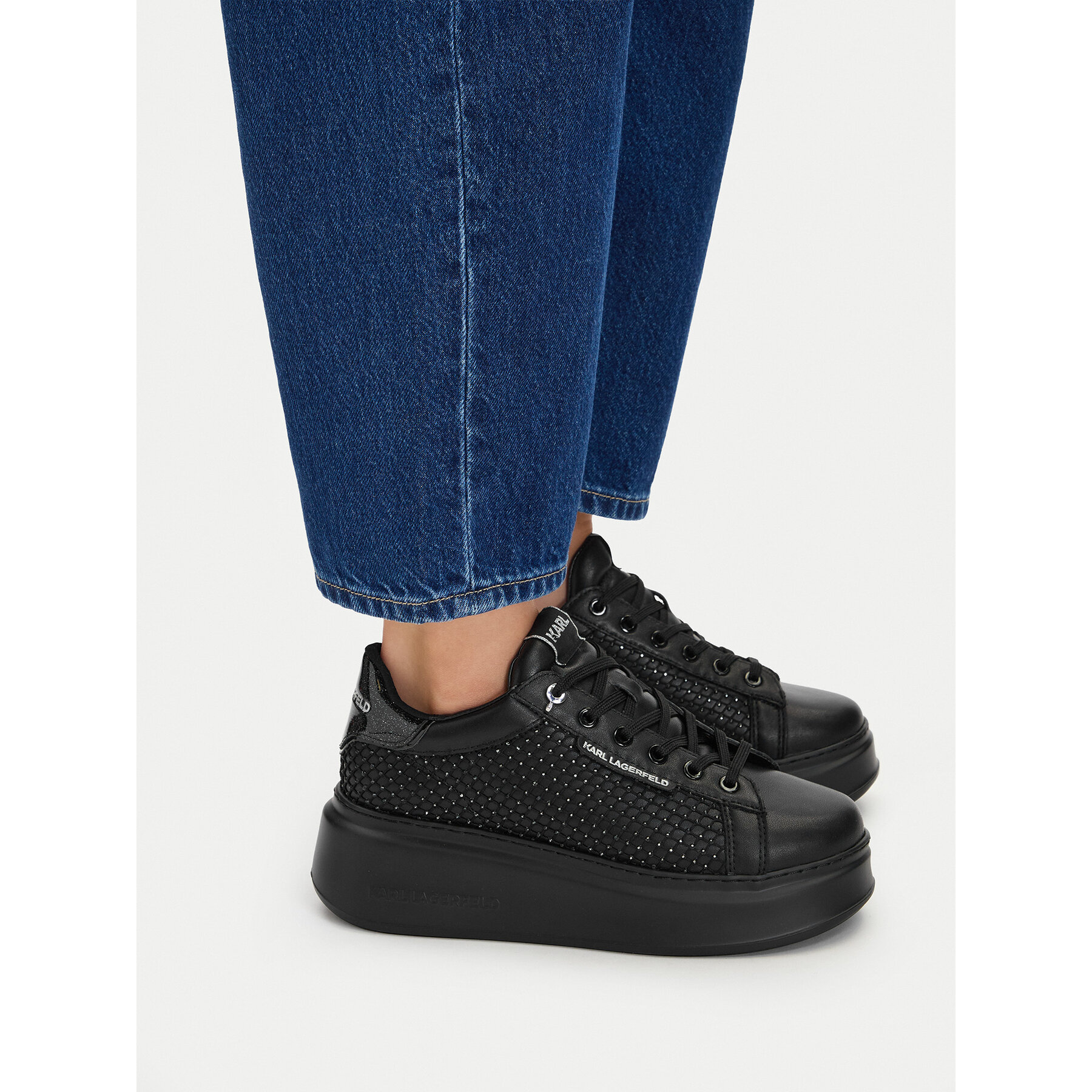 Sneakersy KARL LAGERFELD KL63577N Čierna