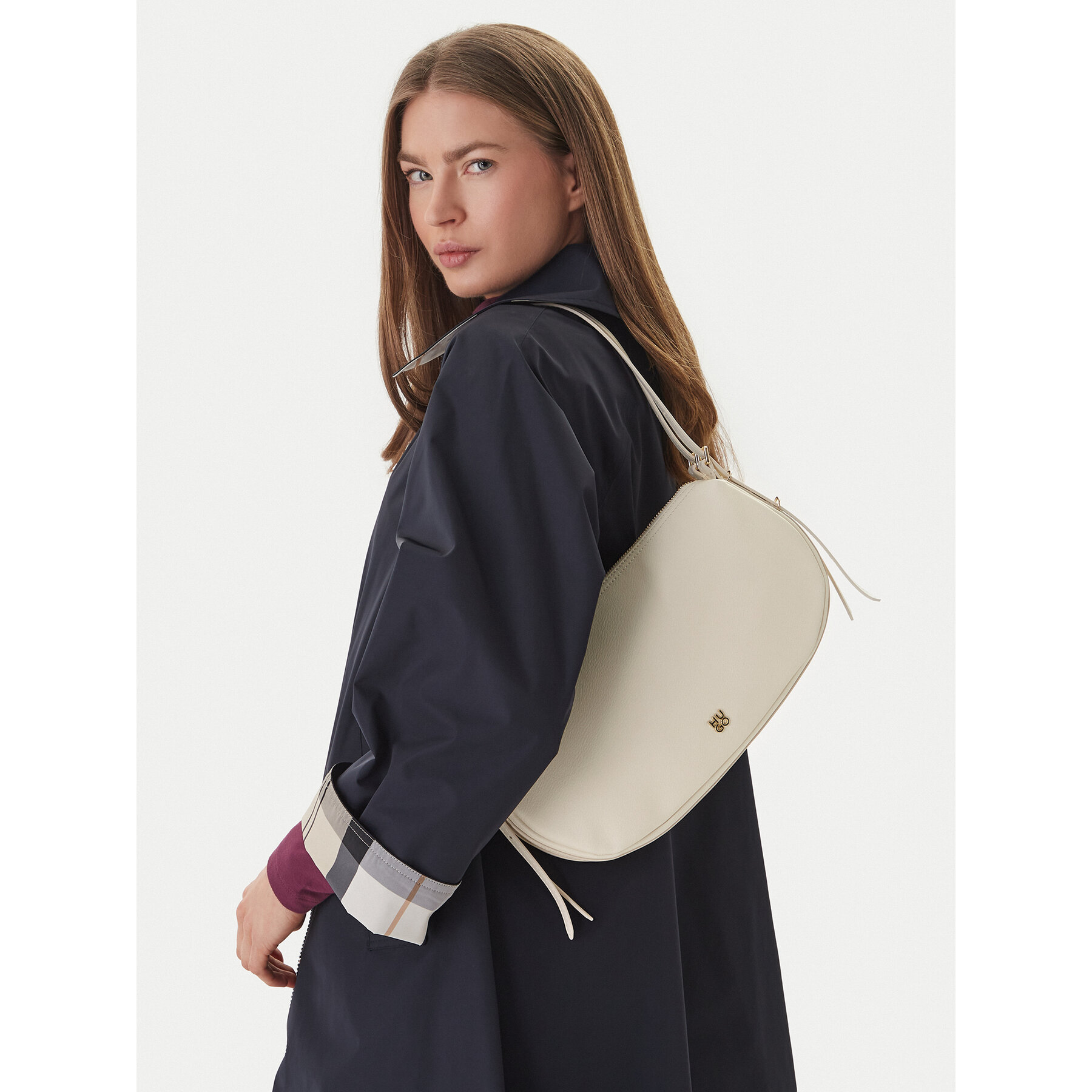 HUGO Τσάντα HUGO P_Shoulder Bag 50558234 Κρεμ