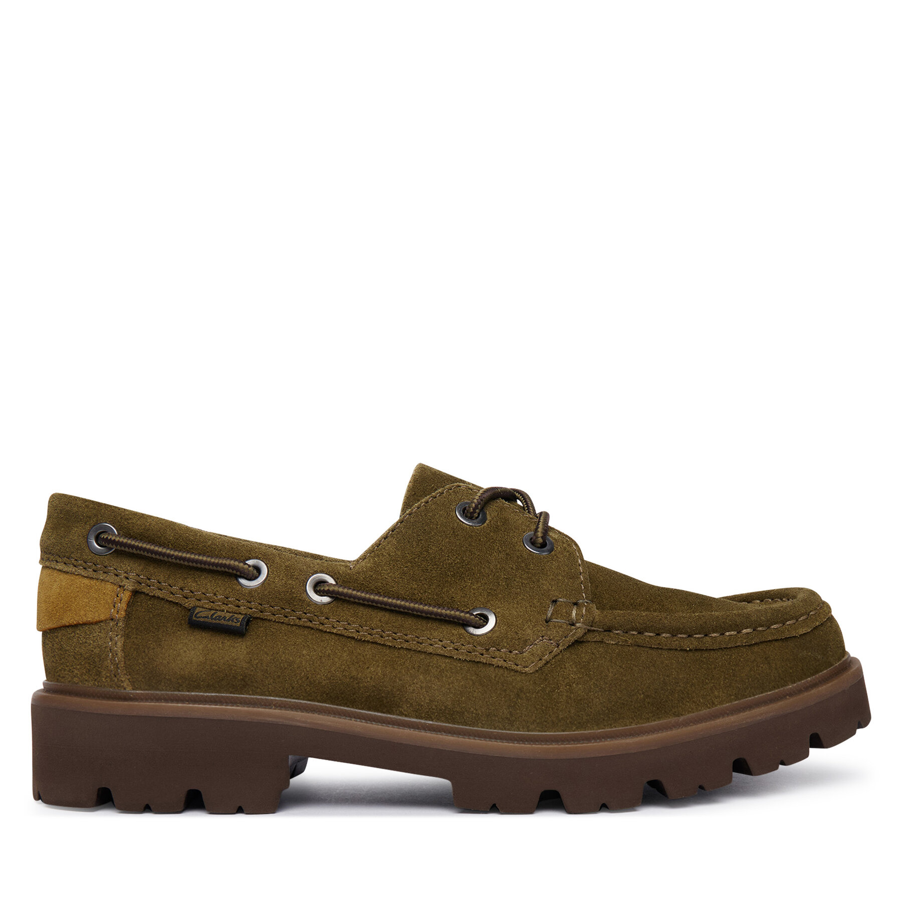 Nizki čevlji Clarks Cleyhill Boat 26327952 Zelena