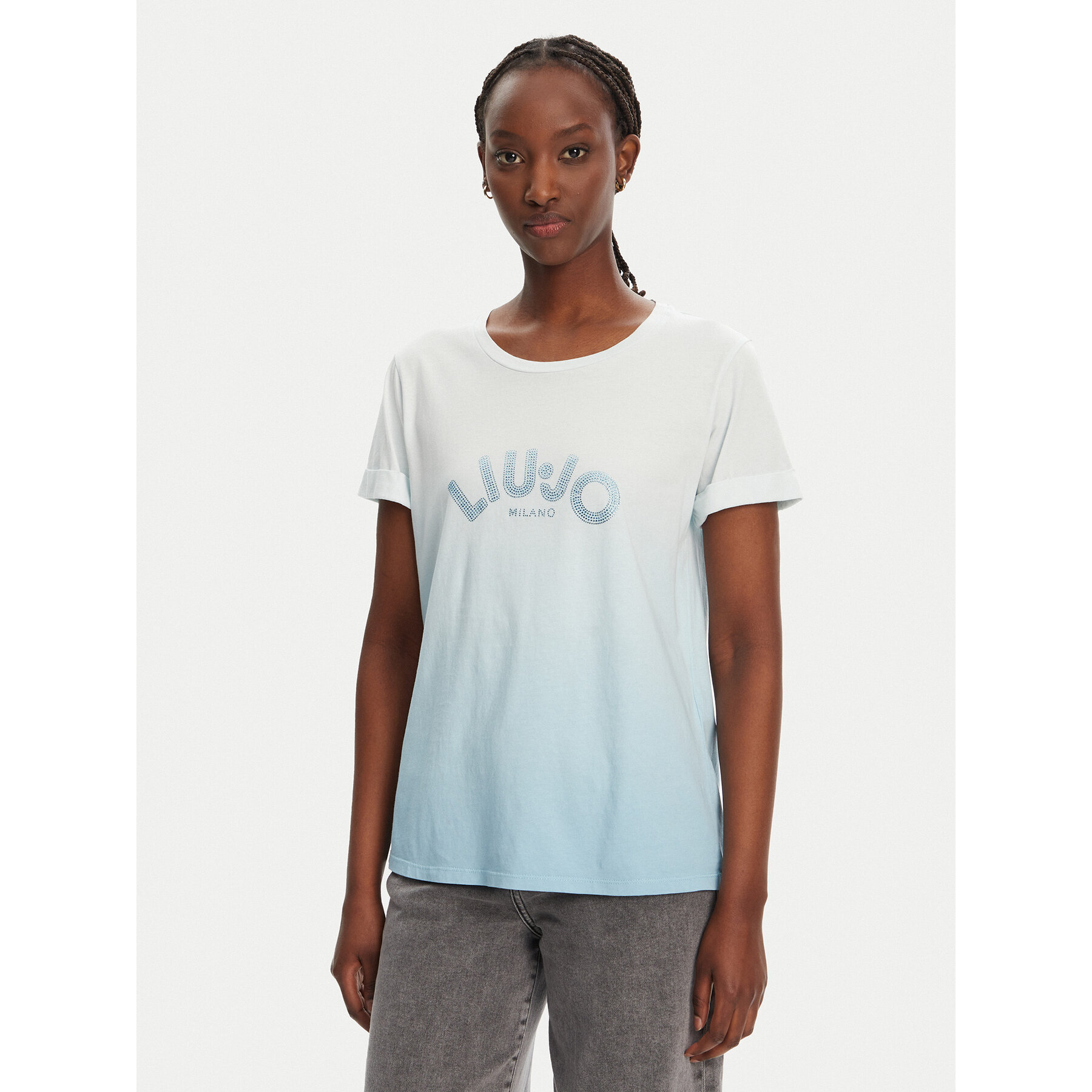 Liu Jo T-shirt TA5267 JS923 M9112 Blu Regular Fit