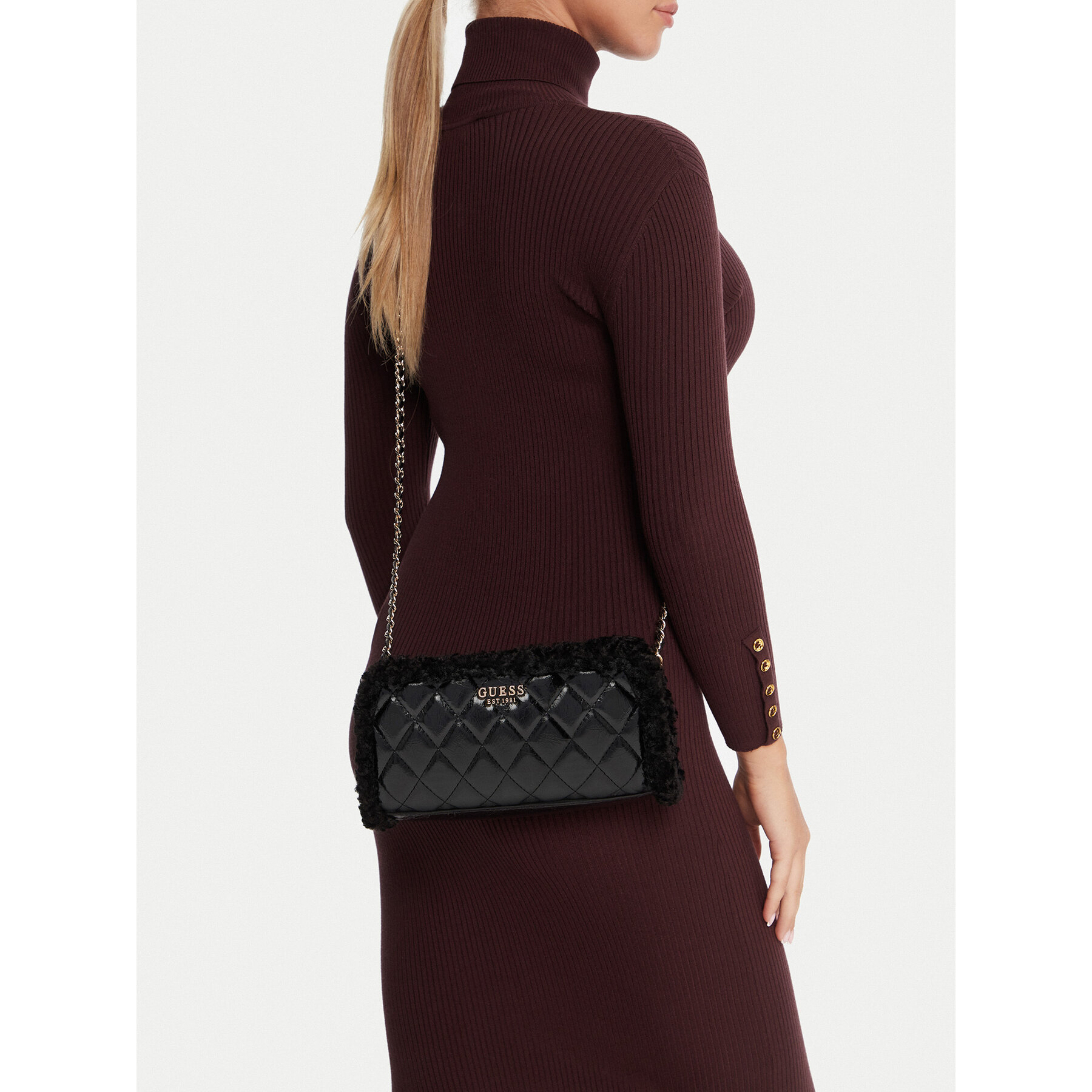 Geantă Guess Cristi Mini HWTG81 39720 Negru
