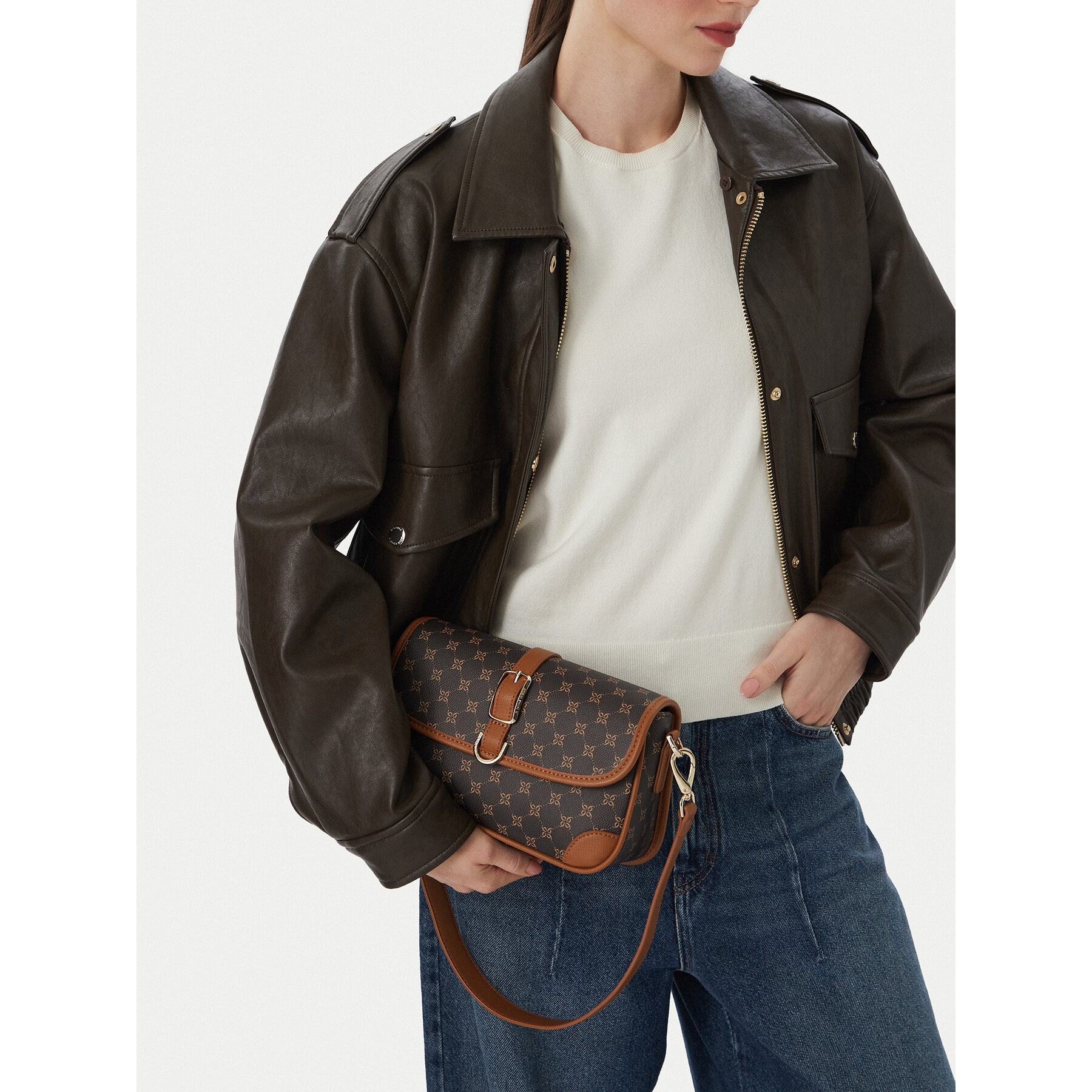 Kabelka Nine West EO-TIMLESS CHIC-KY501 Hnědá
