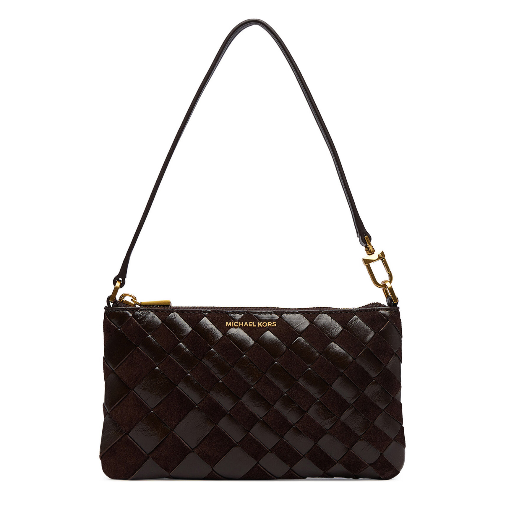 Дамска чанта MICHAEL Michael Kors 32F6AJ6F6S Тъмнокафяв