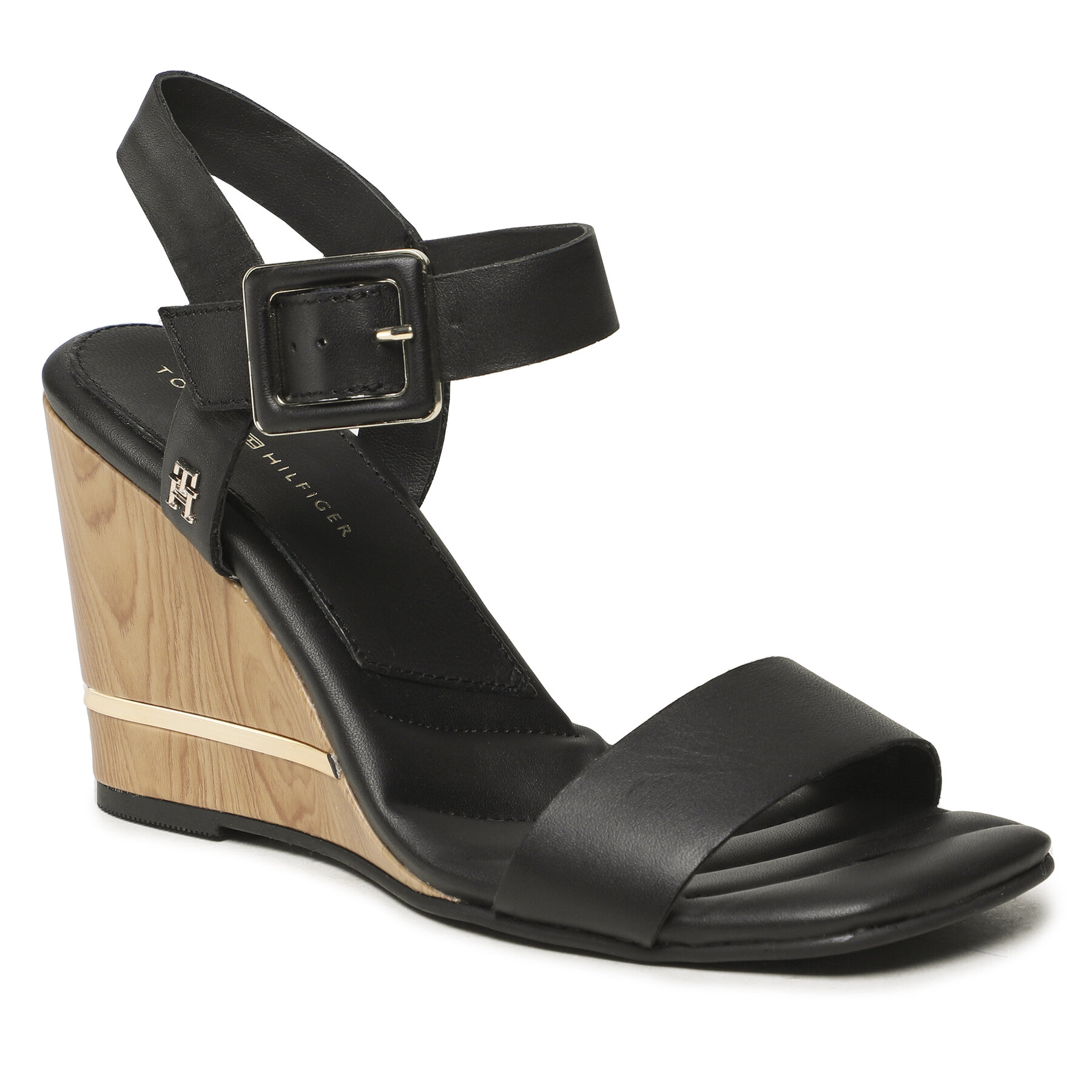 Sandale Tommy Hilfiger Hardware Wedge Sandal FW0FW07074 Black BDS