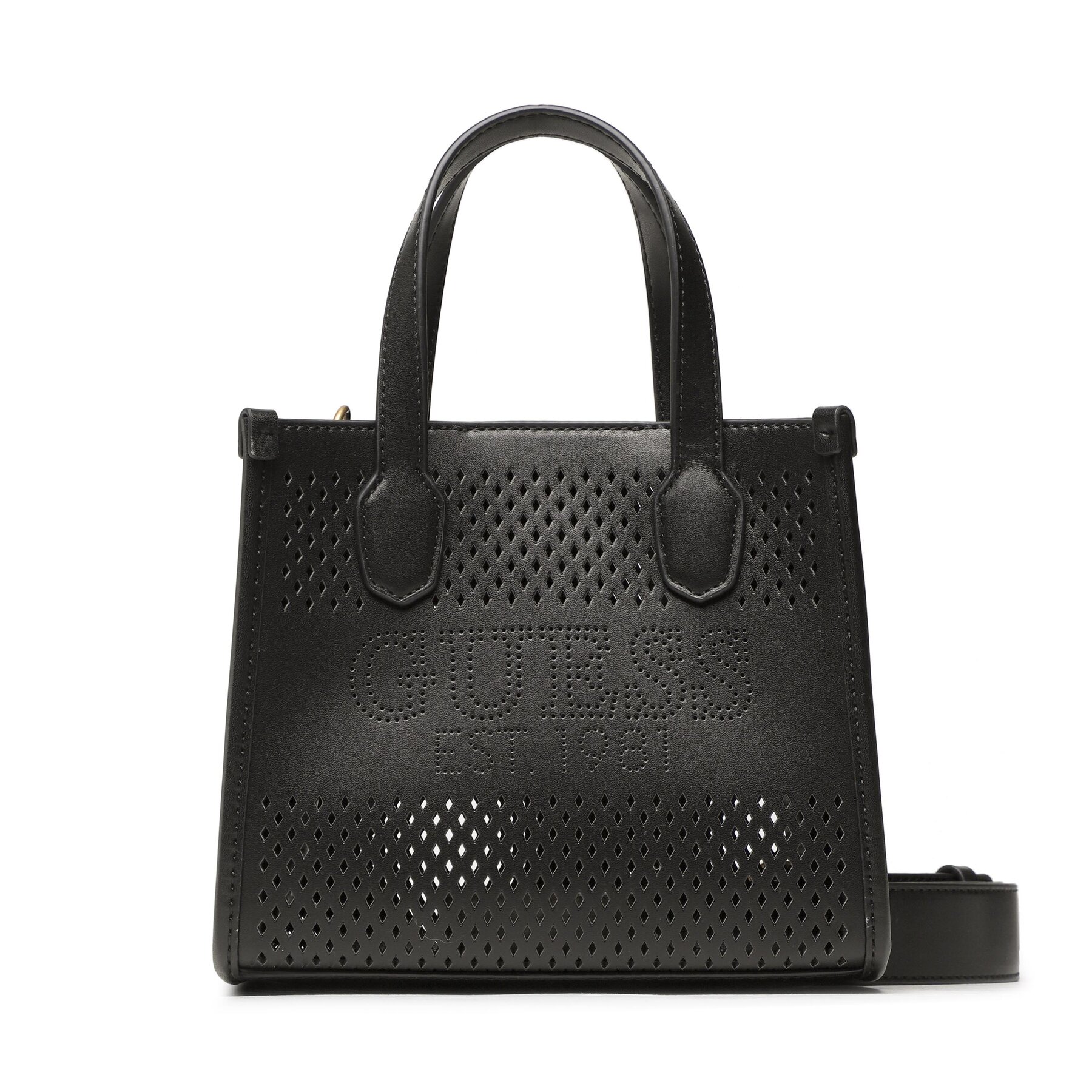 Guess Katey Perf (WH) Mini Bags HWWH87 69760 BLA – Дамска чанта