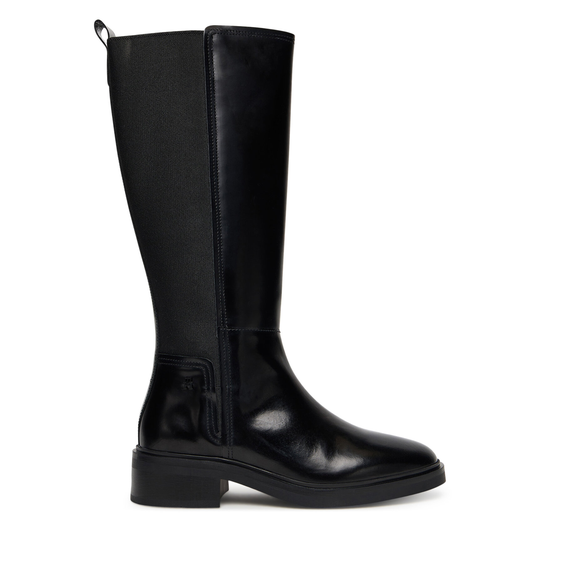 Čižmy Tommy Hilfiger Th Minimal Abrasivato Long Boot FW0FW08979 Čierna