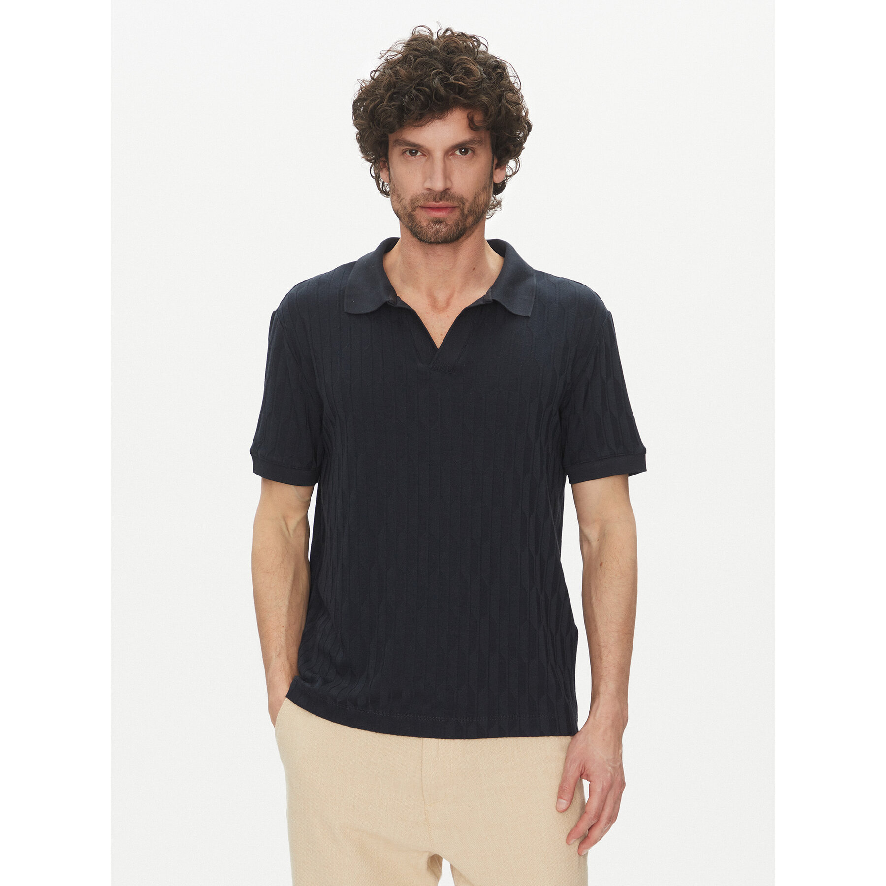 Marciano Guess Polo 5GHP03 6326A Blu scuro Regular Fit