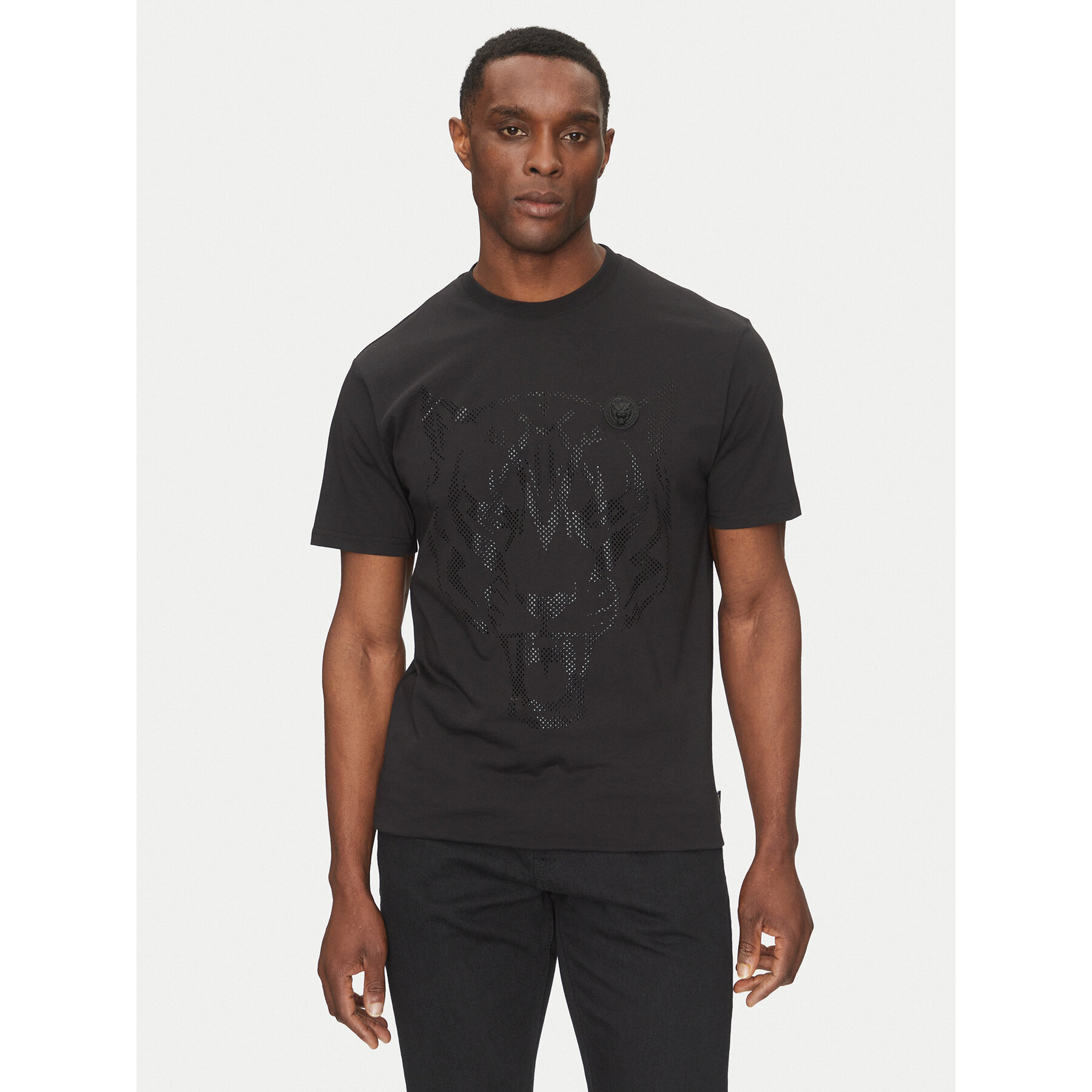 Plein Sport Póló SAEC MTK8009 STE001N Fekete Regular Fit