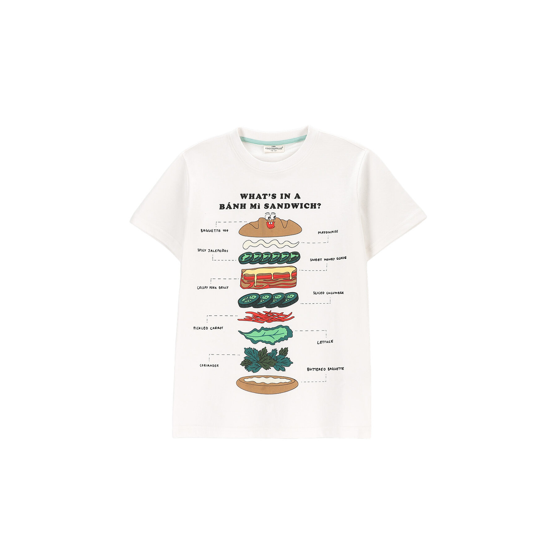 Coccodrillo Coccodrillo T-Shirt WC5143210VBB Λευκό Regular Fit