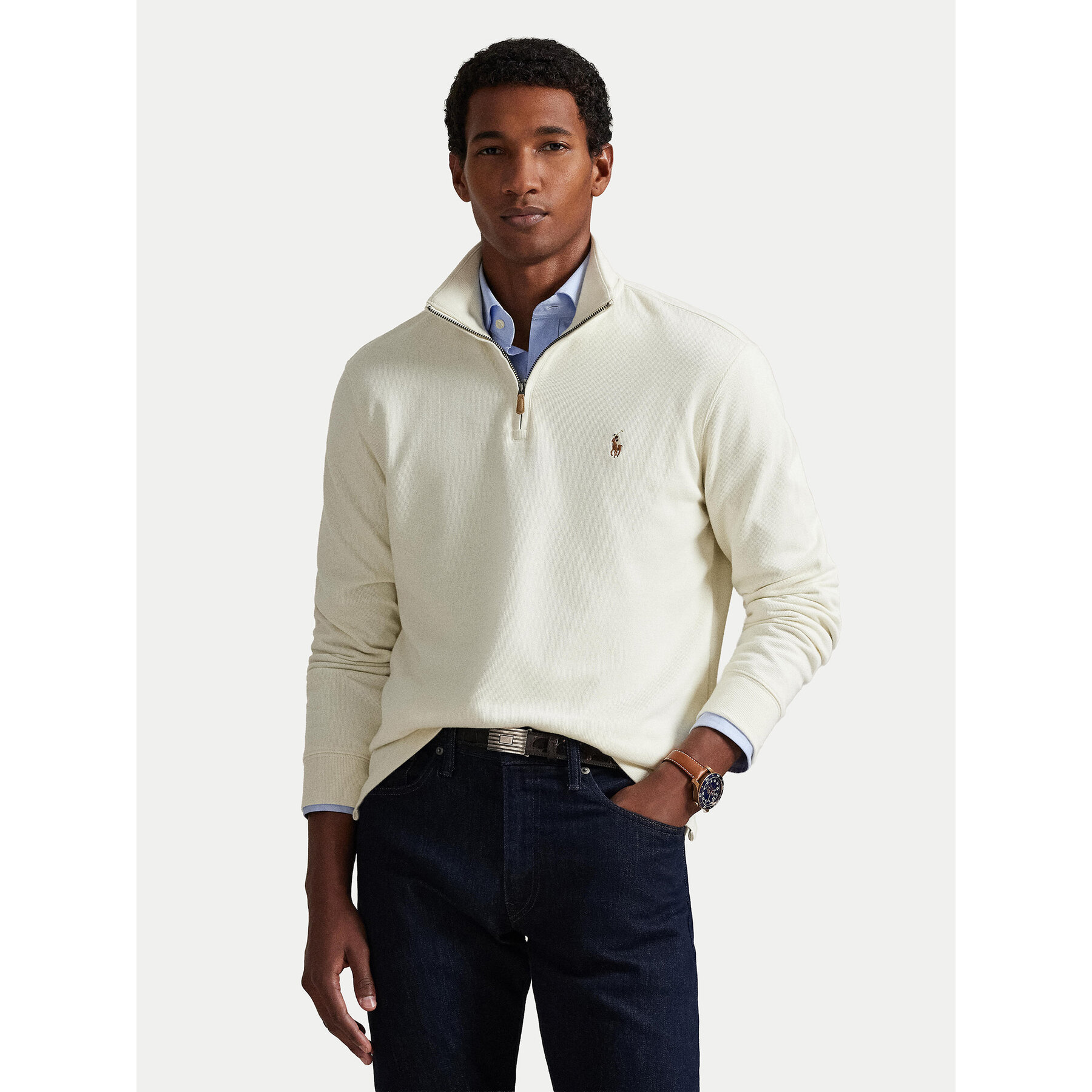 Polo Ralph Lauren Pullover 710P07411004 Écru Regular Fit