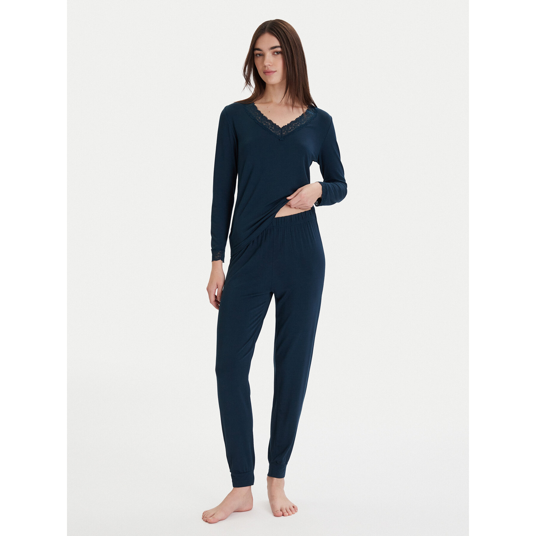 Ysabel Mora Pyjama 10766 Dunkelblau Regular Fit