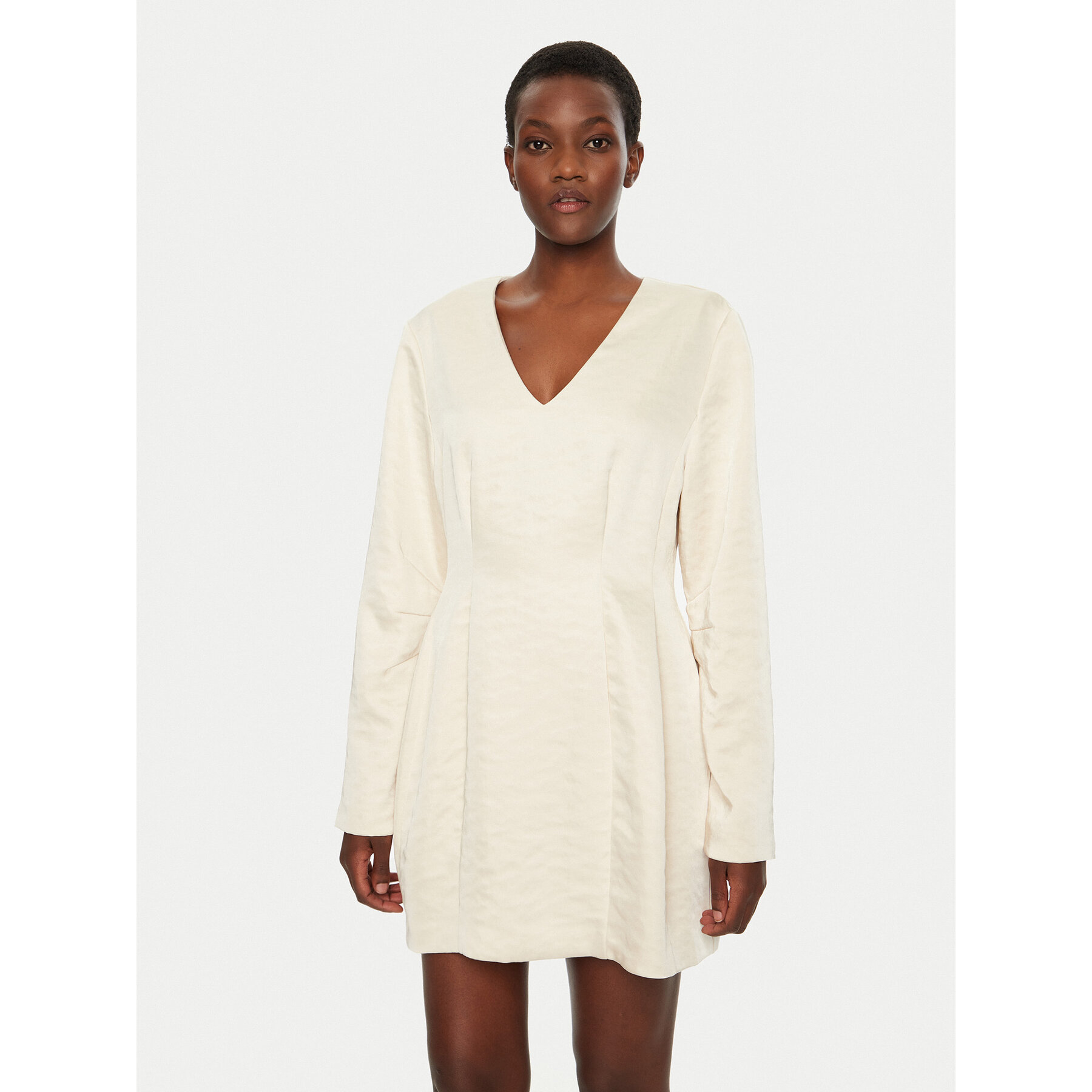 Herskind Coctailkleid Yasmin 5460185 Écru Slim Fit