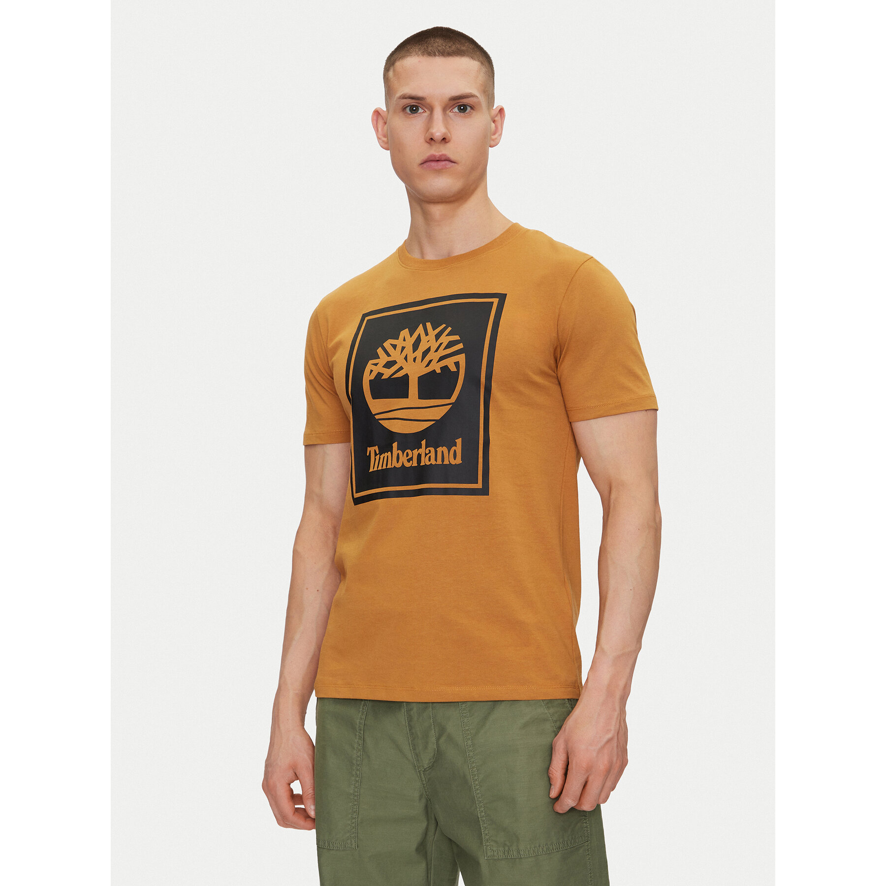 Timberland Majica TB0A5WQQ Bež Regular Fit