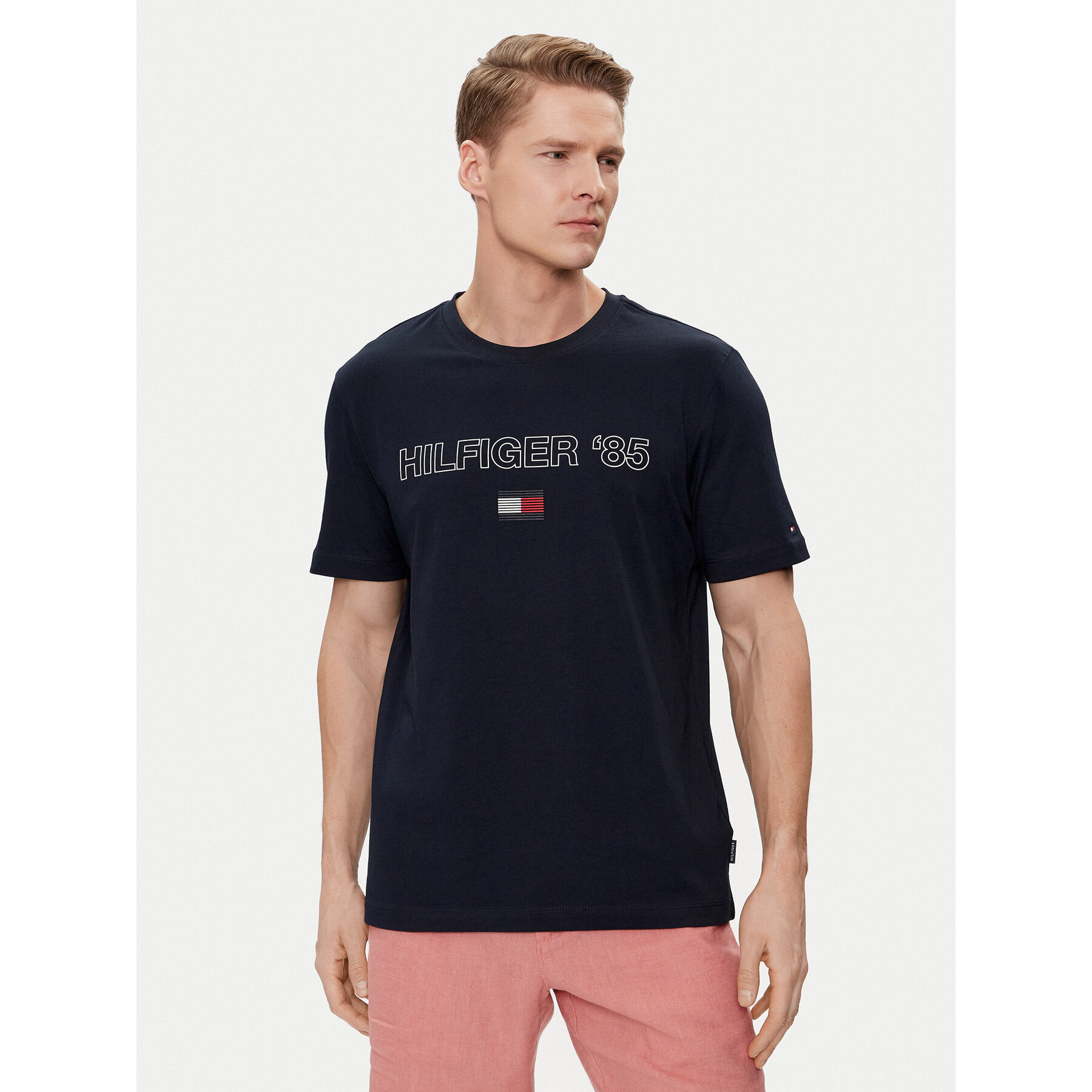 Tommy Hilfiger T-Shirt 85' MW0MW34427 Σκούρο μπλε Regular Fit