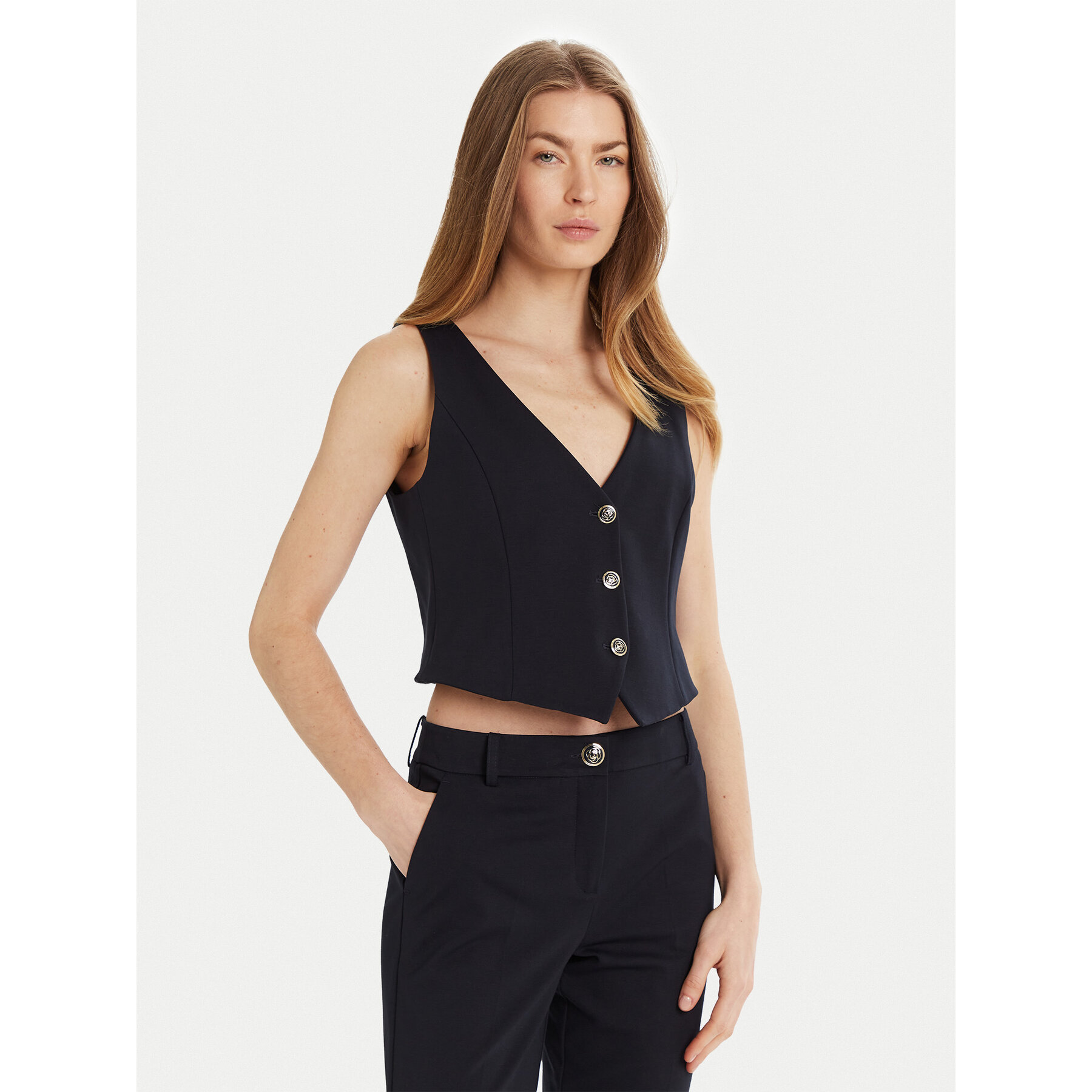 Marella Weste Camper 2513911034 Dunkelblau Slim Fit