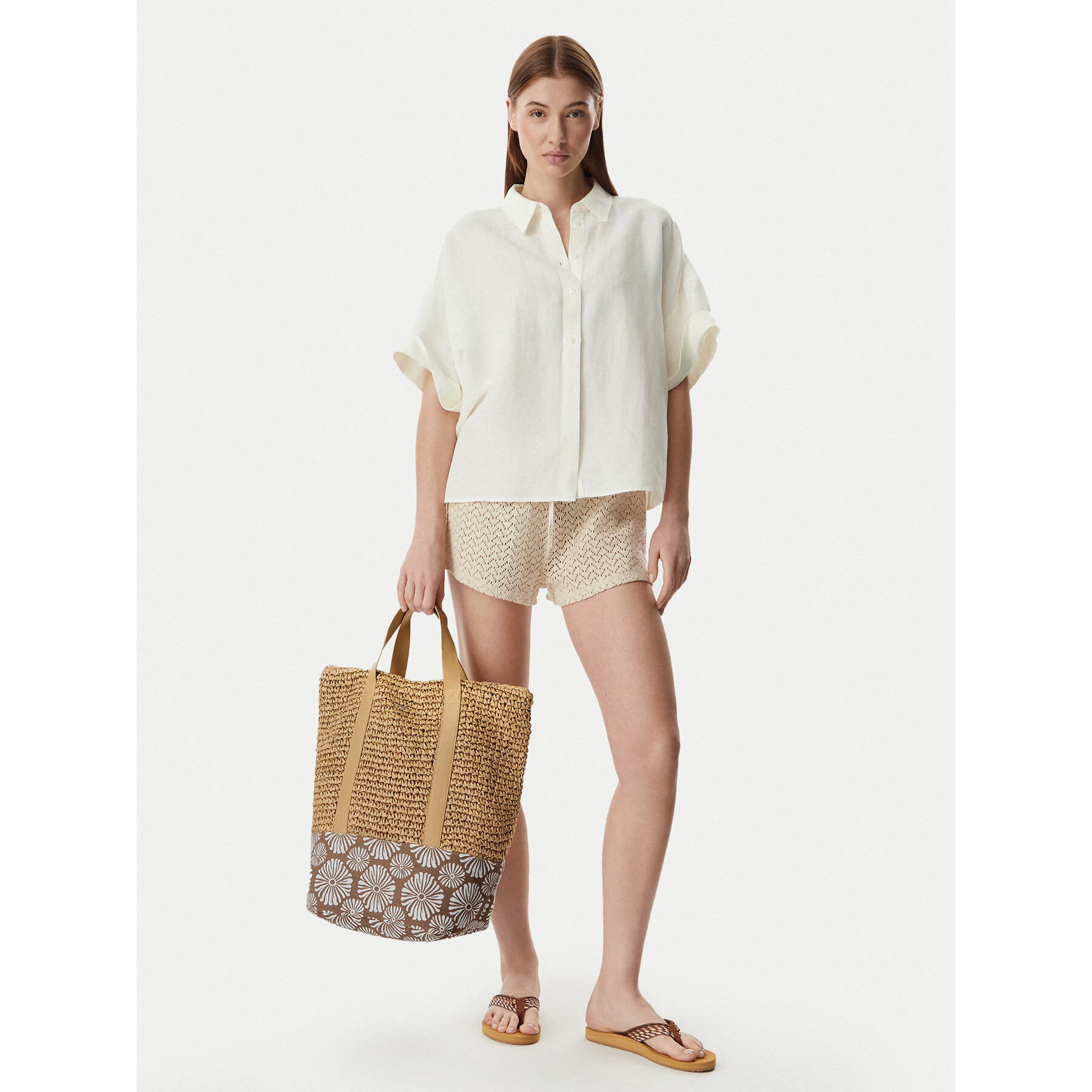 Дамска чанта Roxy Beach Lover ERJBP04846 Бежов