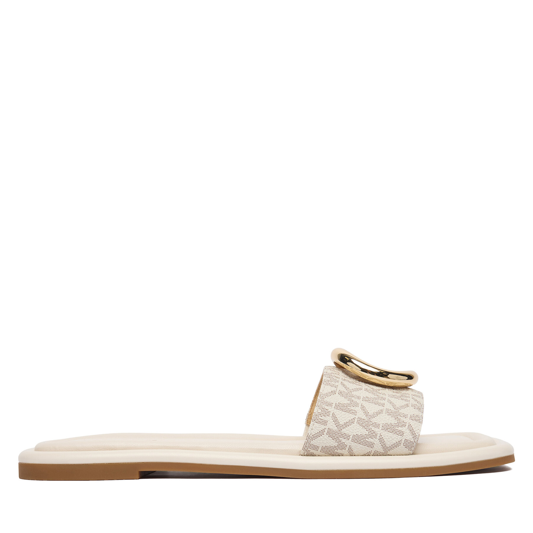 Şlapi MICHAEL Michael Kors Milan 40F5MLFS1B Écru