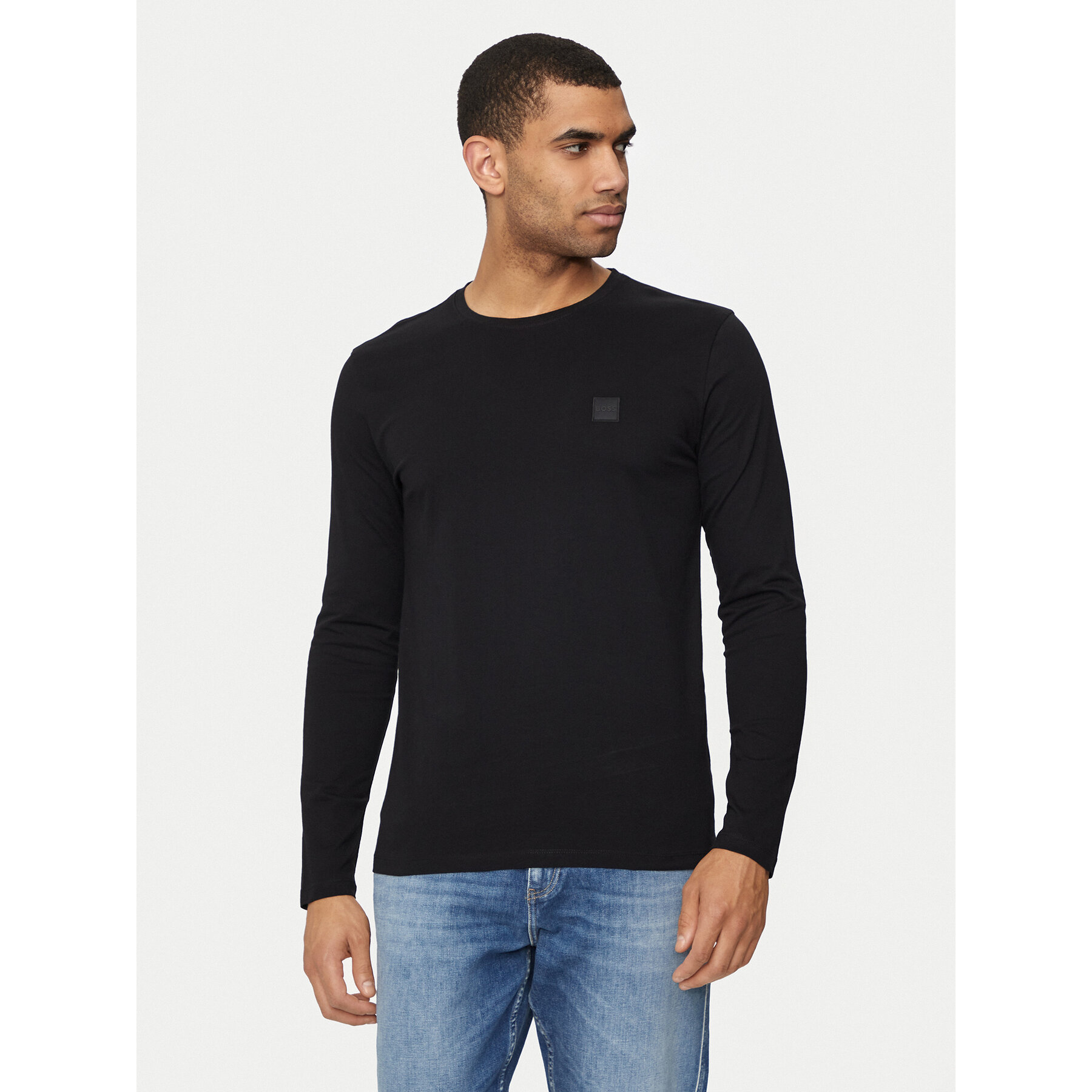 Boss Longsleeve Tacls 50512111 Schwarz Regular Fit