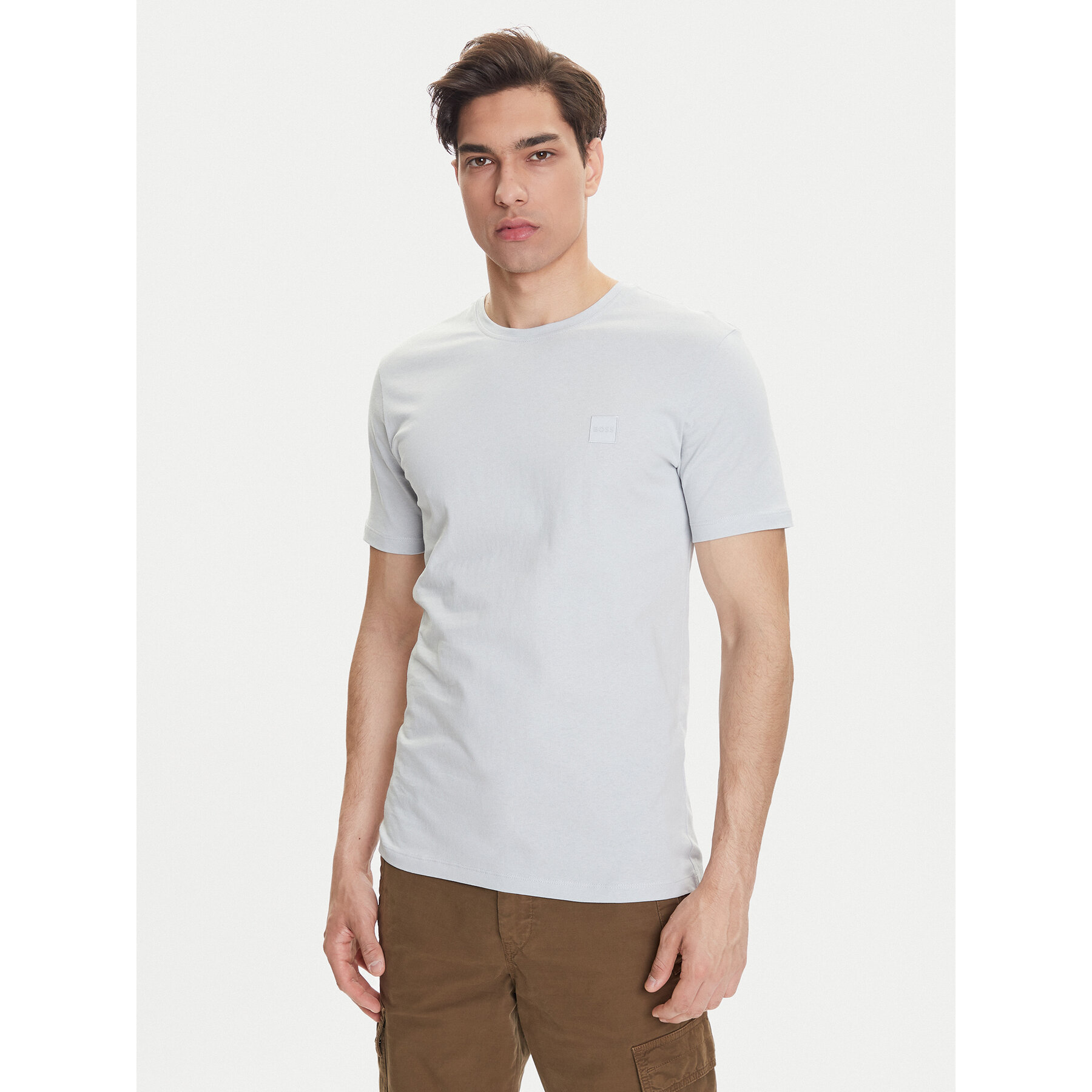 BOSS Póló Tales 50508584 Szürke Regular Fit